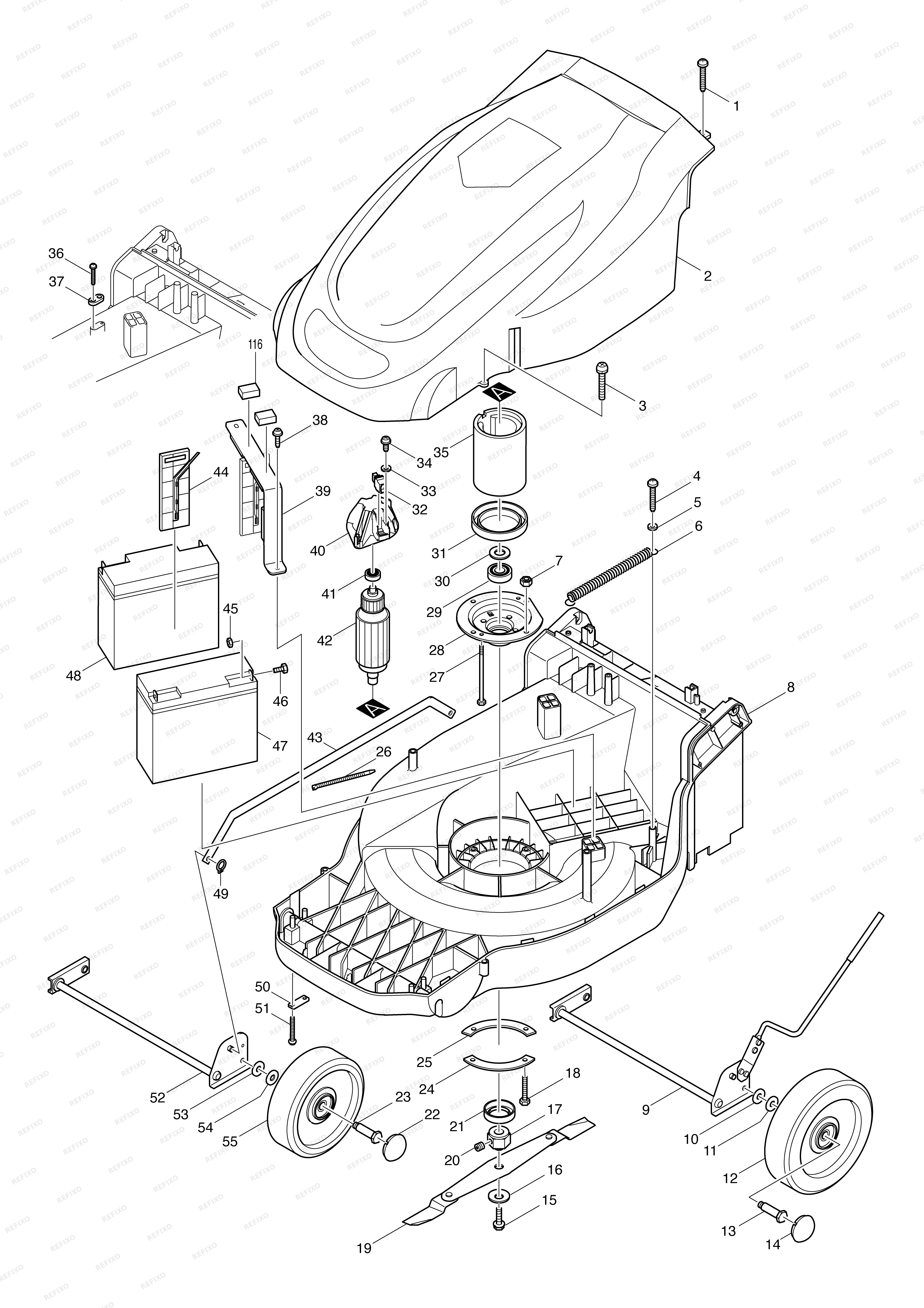 MAKITA UM401D — схема запчастей
