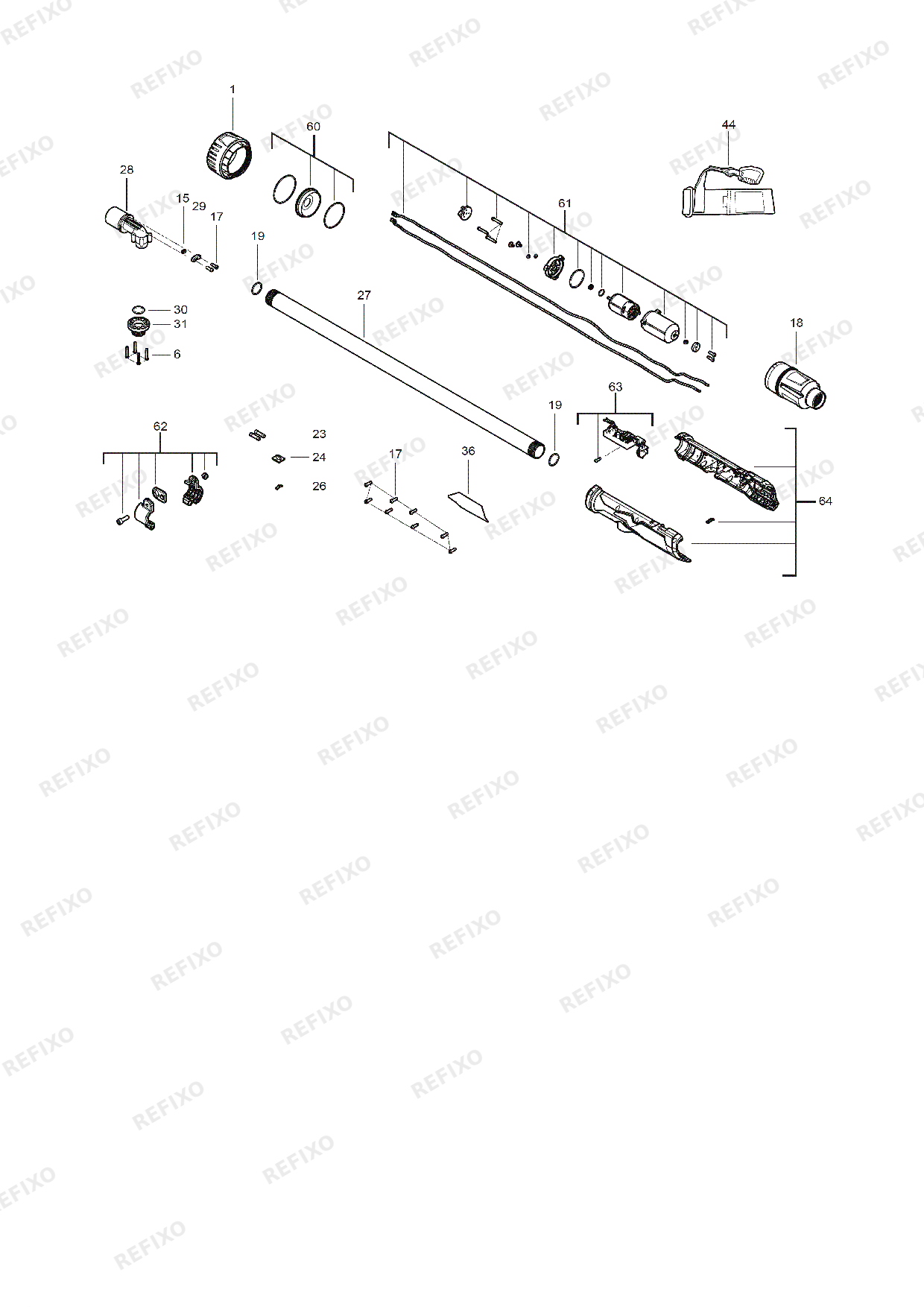 MILWAUKEE M12BSWP 0 4933479639 4000491205 — схема запчастей