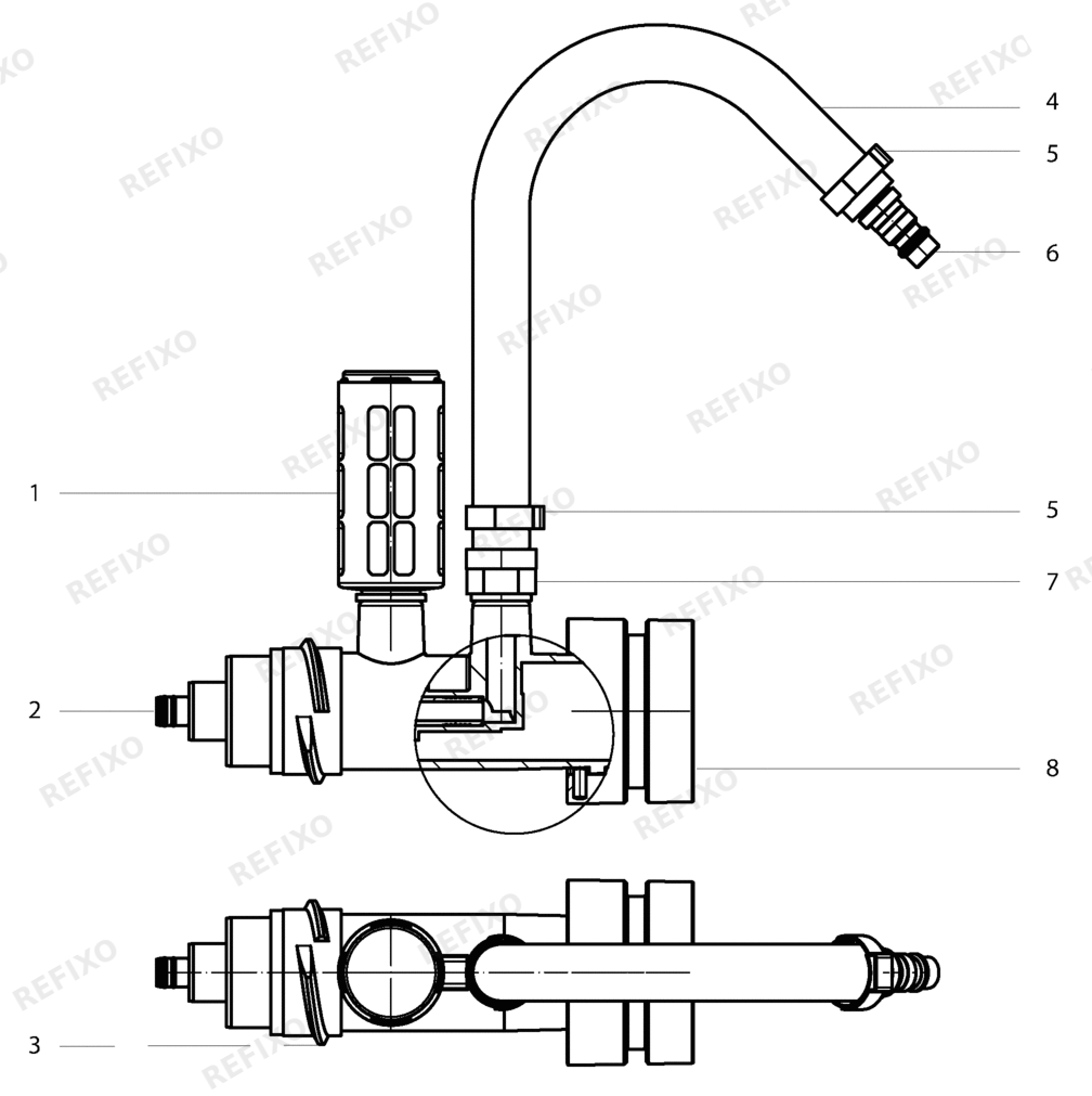 Festool IAS 2-A-ASACT - Schlauch 497004 — схема запчастей