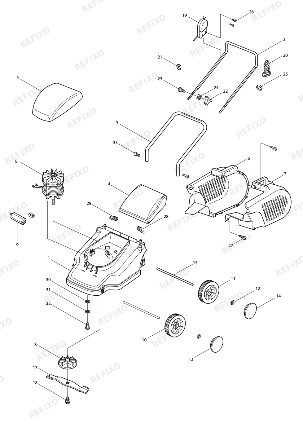MAKITA UM320 — схема запчастей