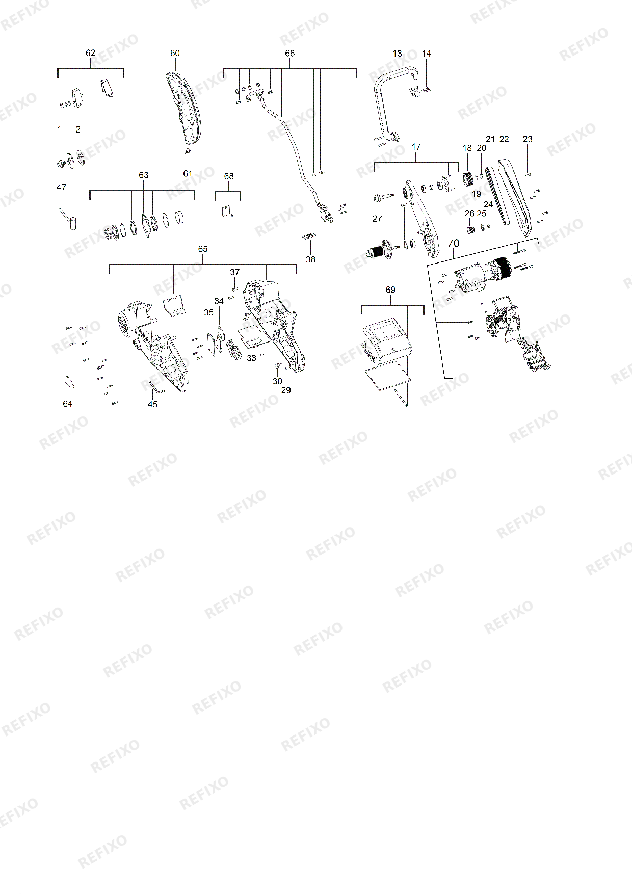 MILWAUKEE M18FCOS230 0 4933471696 4000474570 — схема запчастей