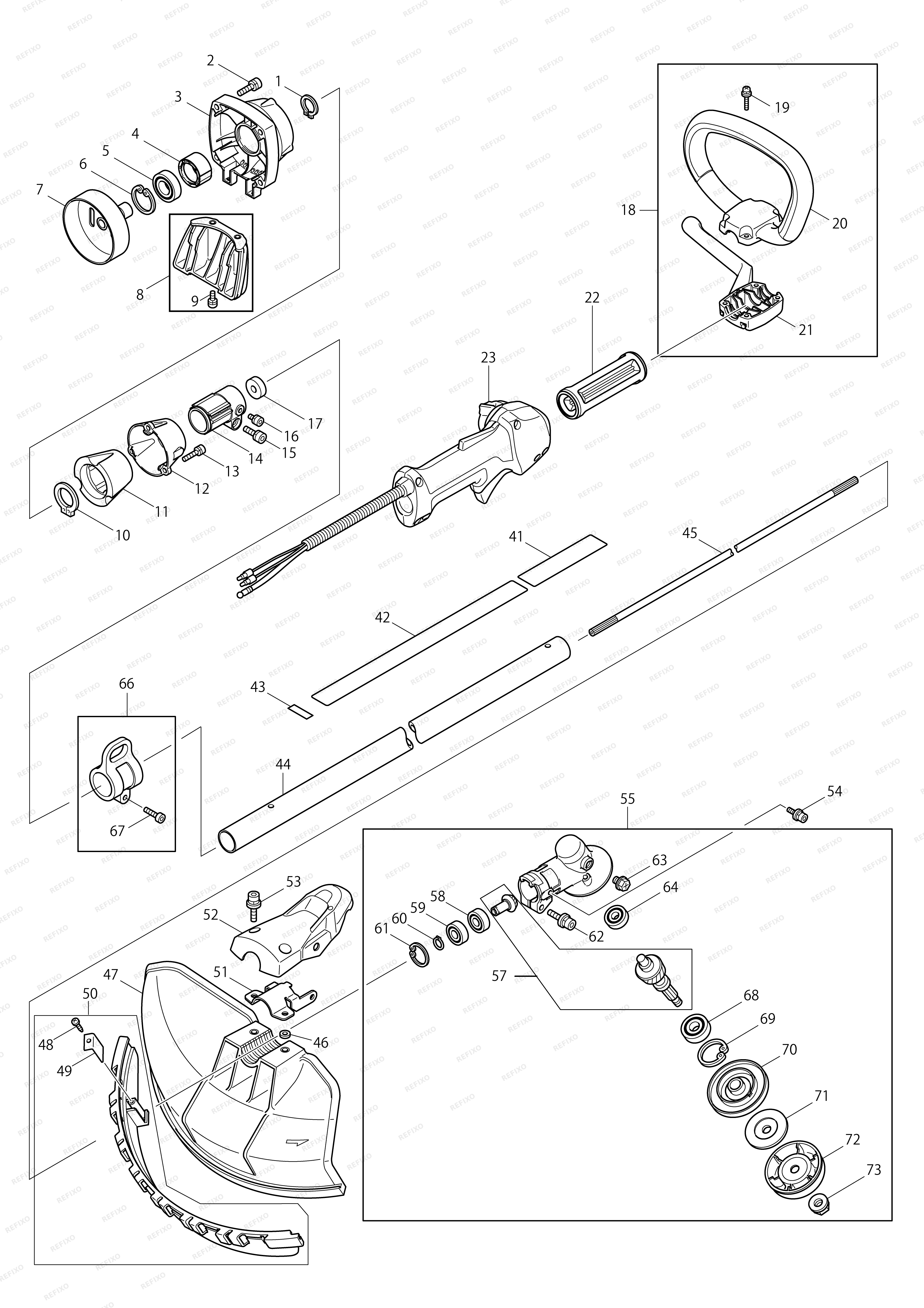 MAKITA EBH341L — схема запчастей