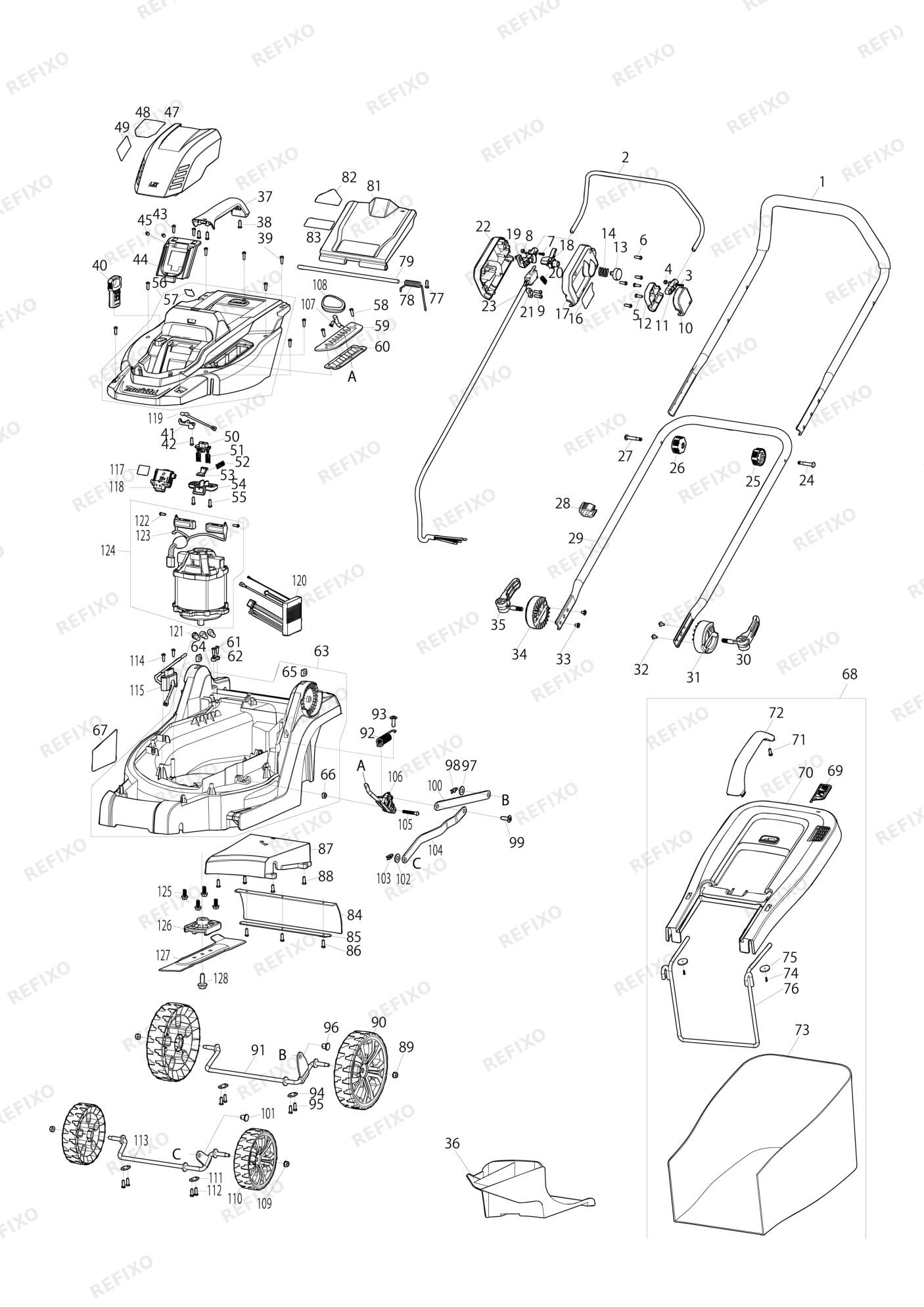 MAKITA DLM330 — схема запчастей