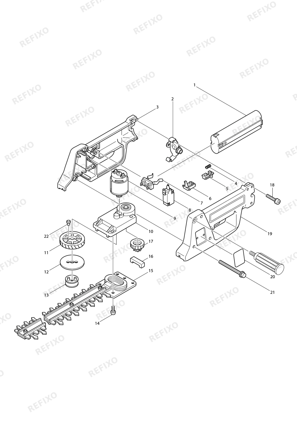 MAKITA UH3000D — схема запчастей
