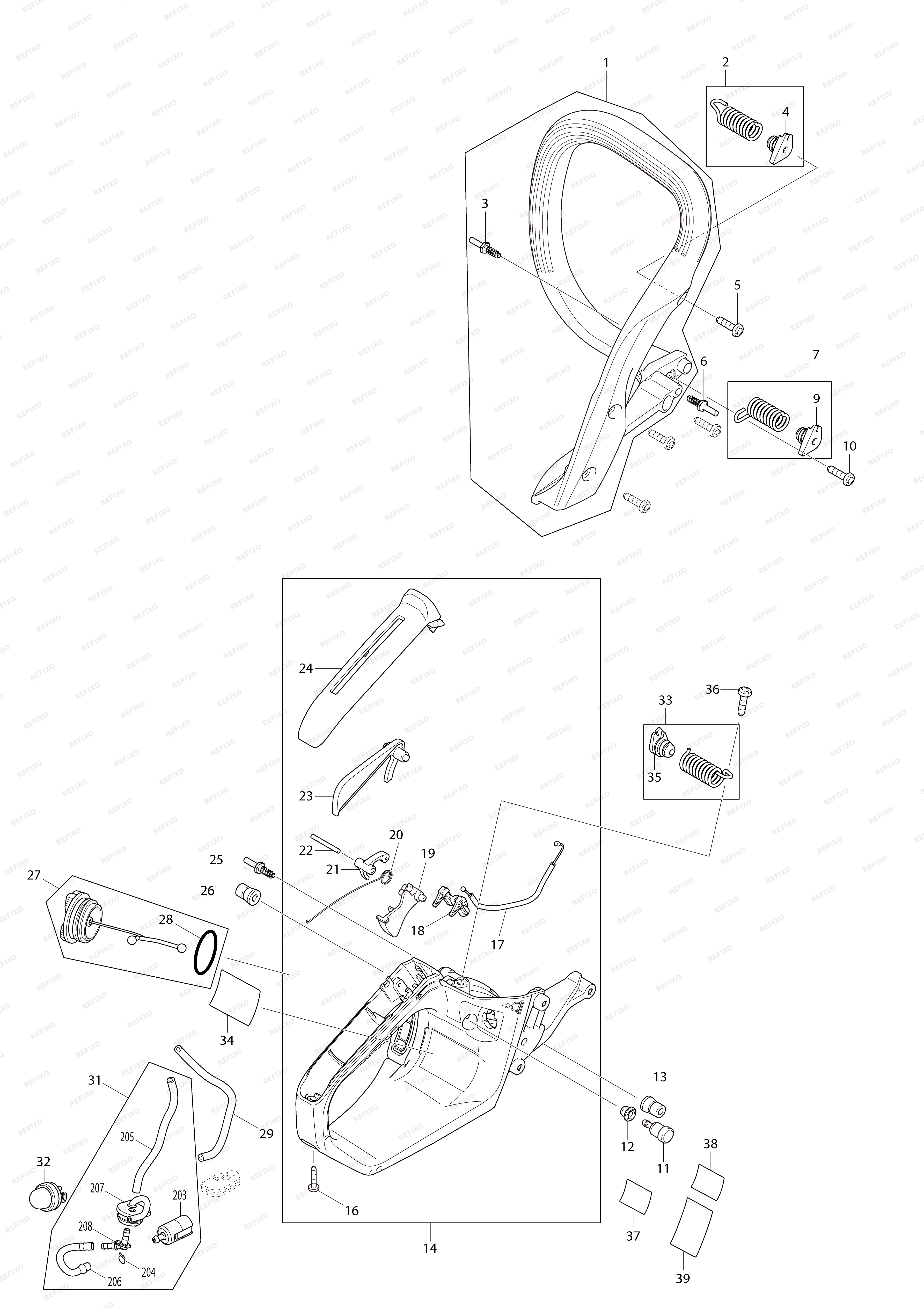 MAKITA EA3601F — схема запчастей