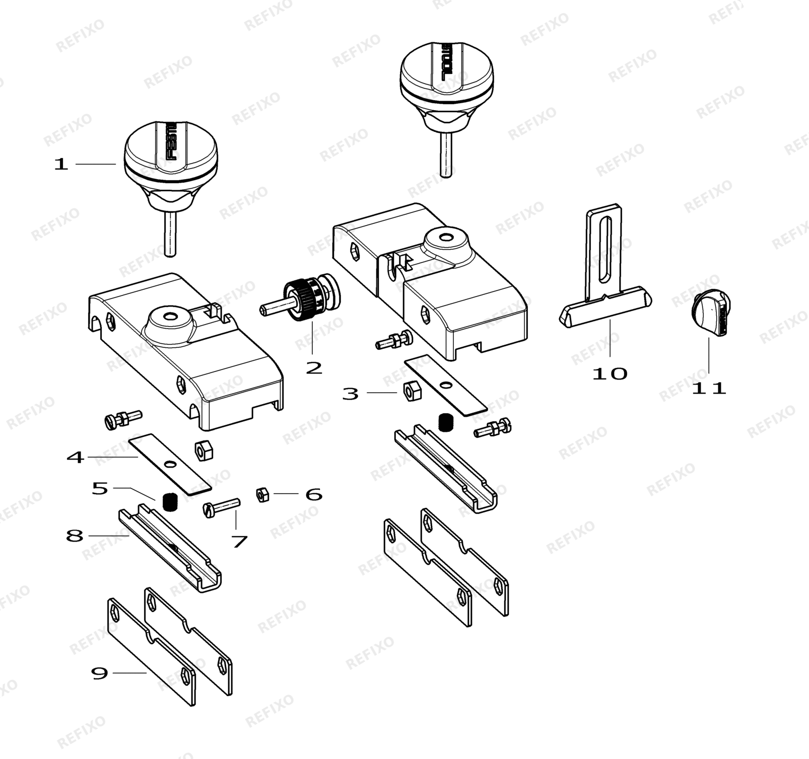 Festool FÜHRUNGSANSCHLA FS-OF 1400 492601 — схема запчастей