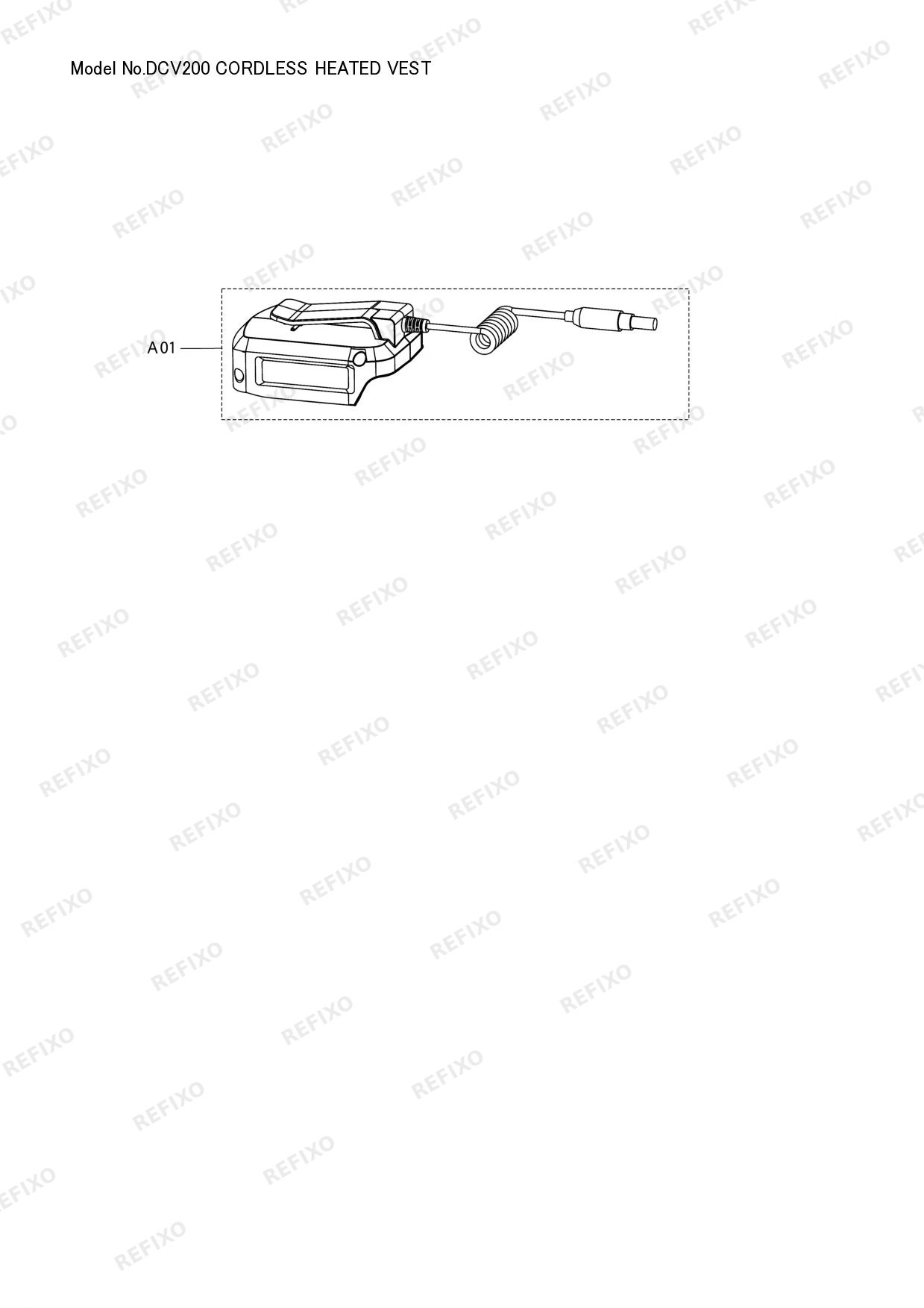 MAKITA DCV200 — схема запчастей