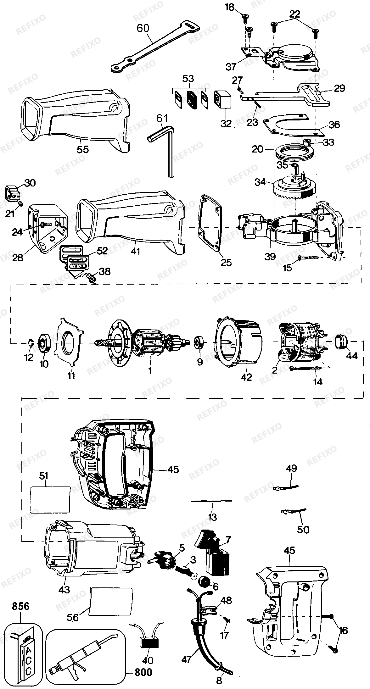 Black&Decker RECIPROCATING SAW-GERMANY MSS81E-30 — схема запчастей
