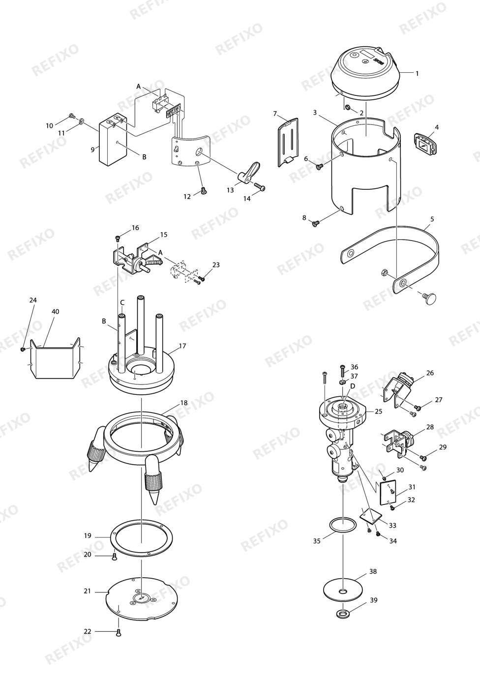 MAKITA SK66 — схема запчастей