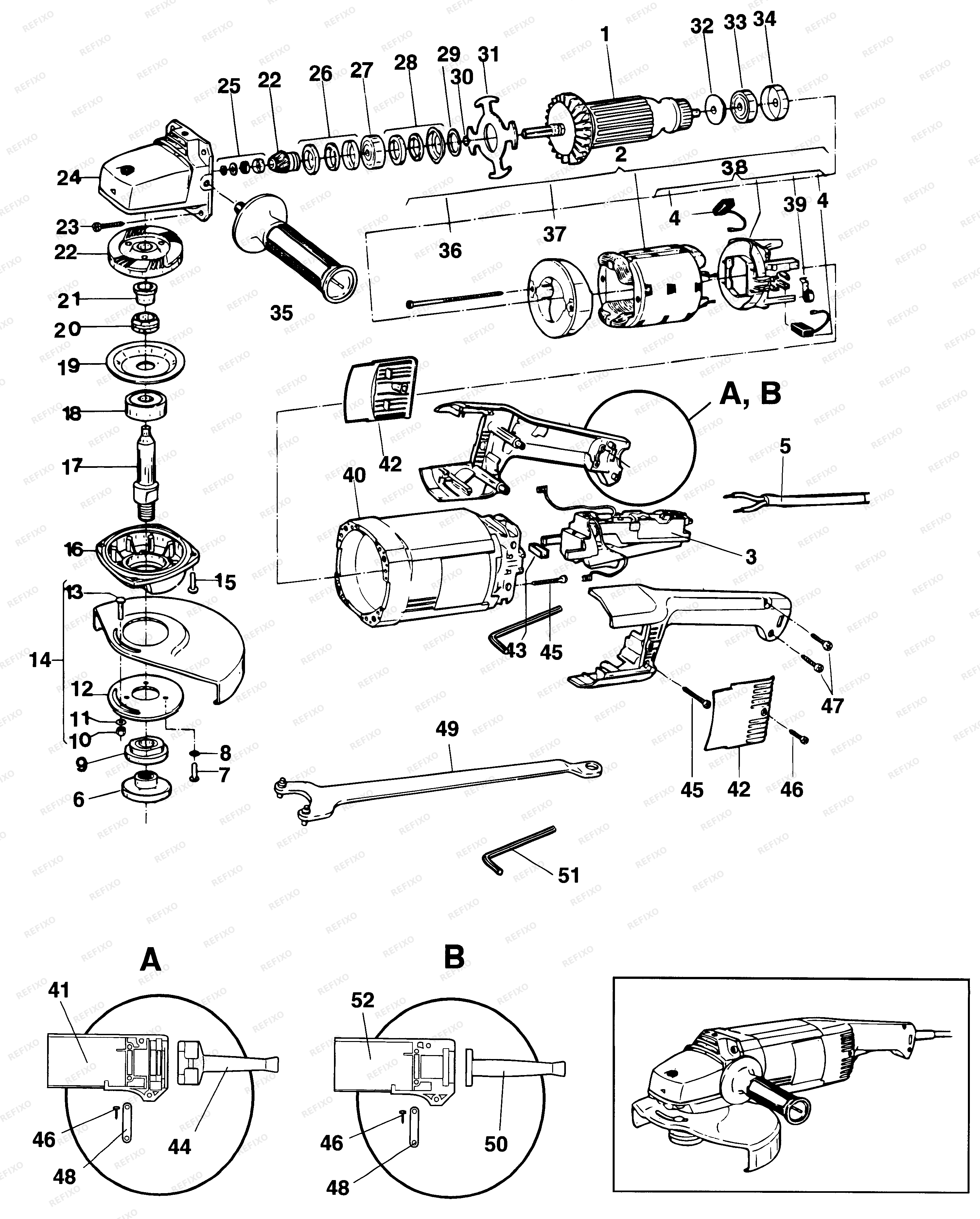 DeWalt АЛМАЗНЫЙ РЕЗЕЦ DT22230A — схема запчастей