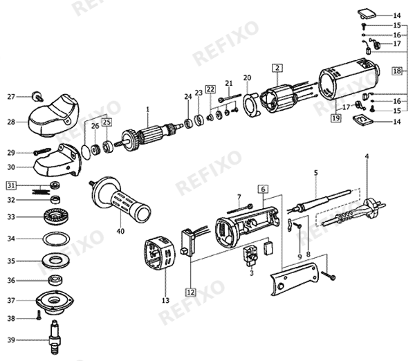 Festool RAP 150.03 E - Rotationspolierer 570729 — схема запчастей