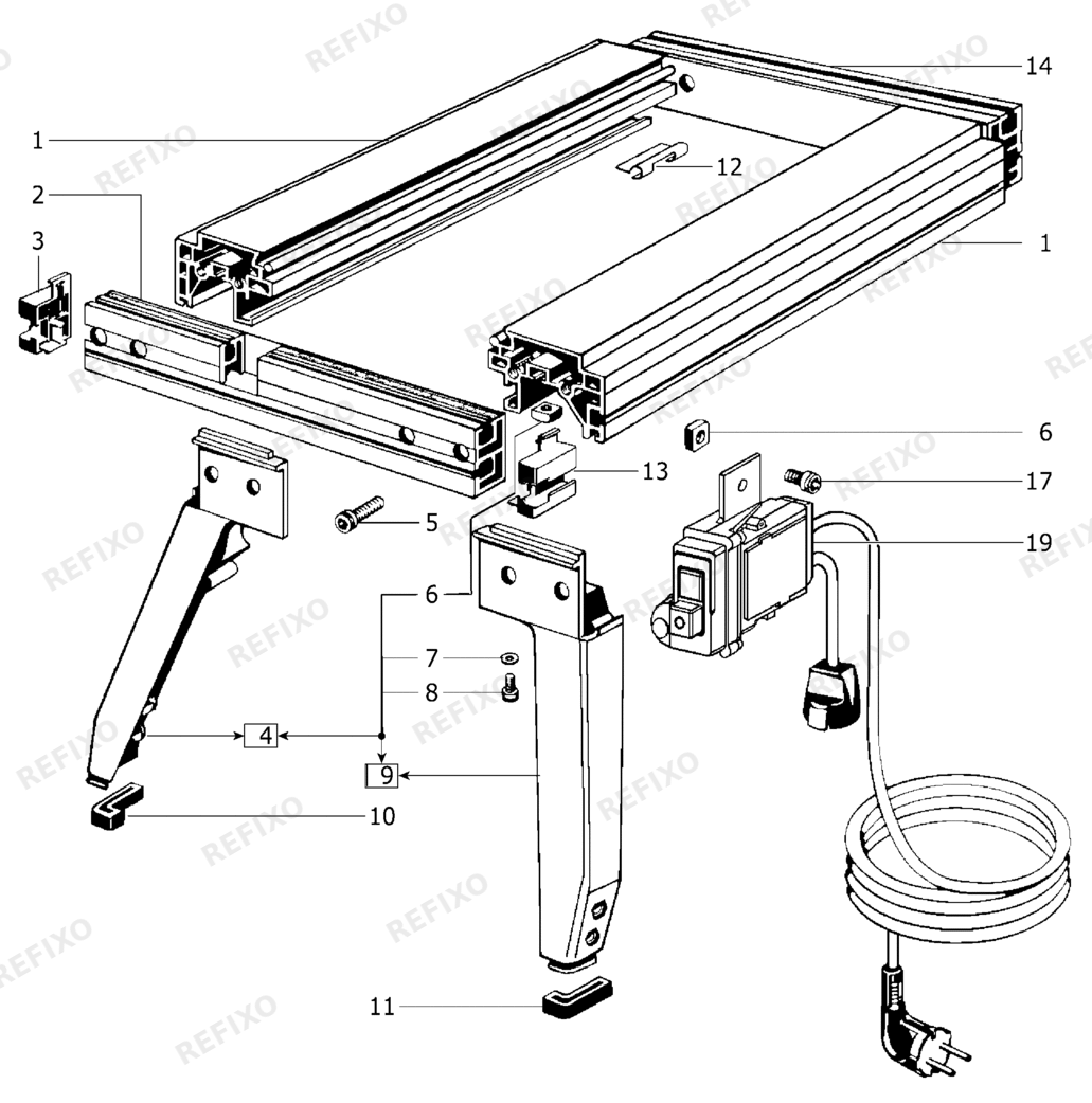 Festool Basis Pallas 483283 — схема запчастей