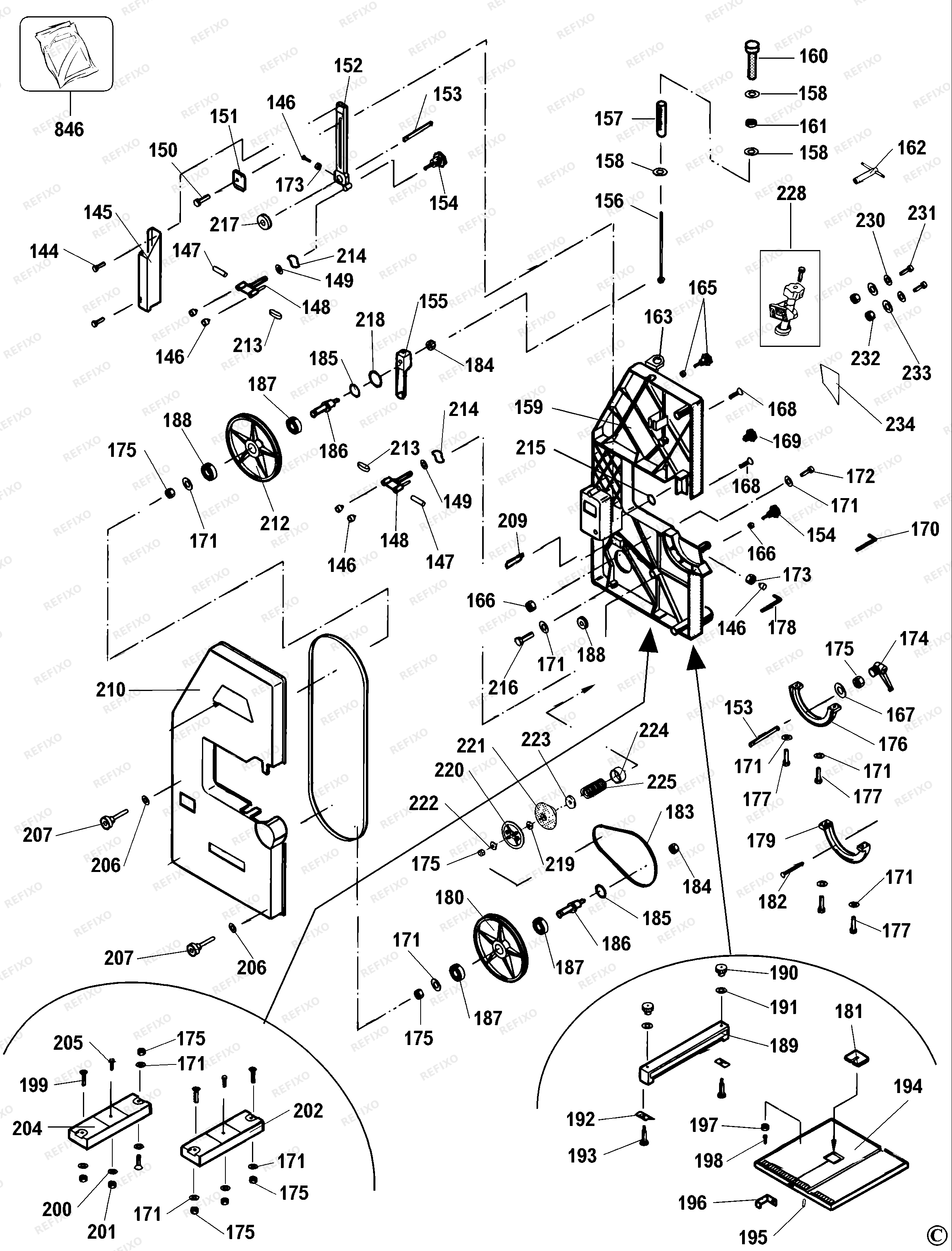 DeWalt ????????? ???? EBS3501---B — схема запчастей