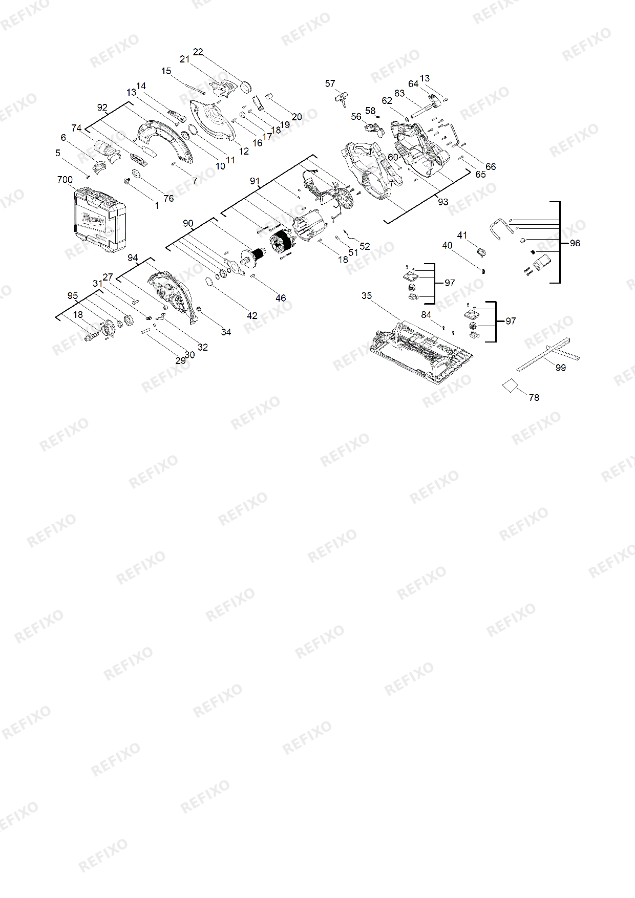 MILWAUKEE M18FCSG66 0 4933472163 4000477085 — схема запчастей