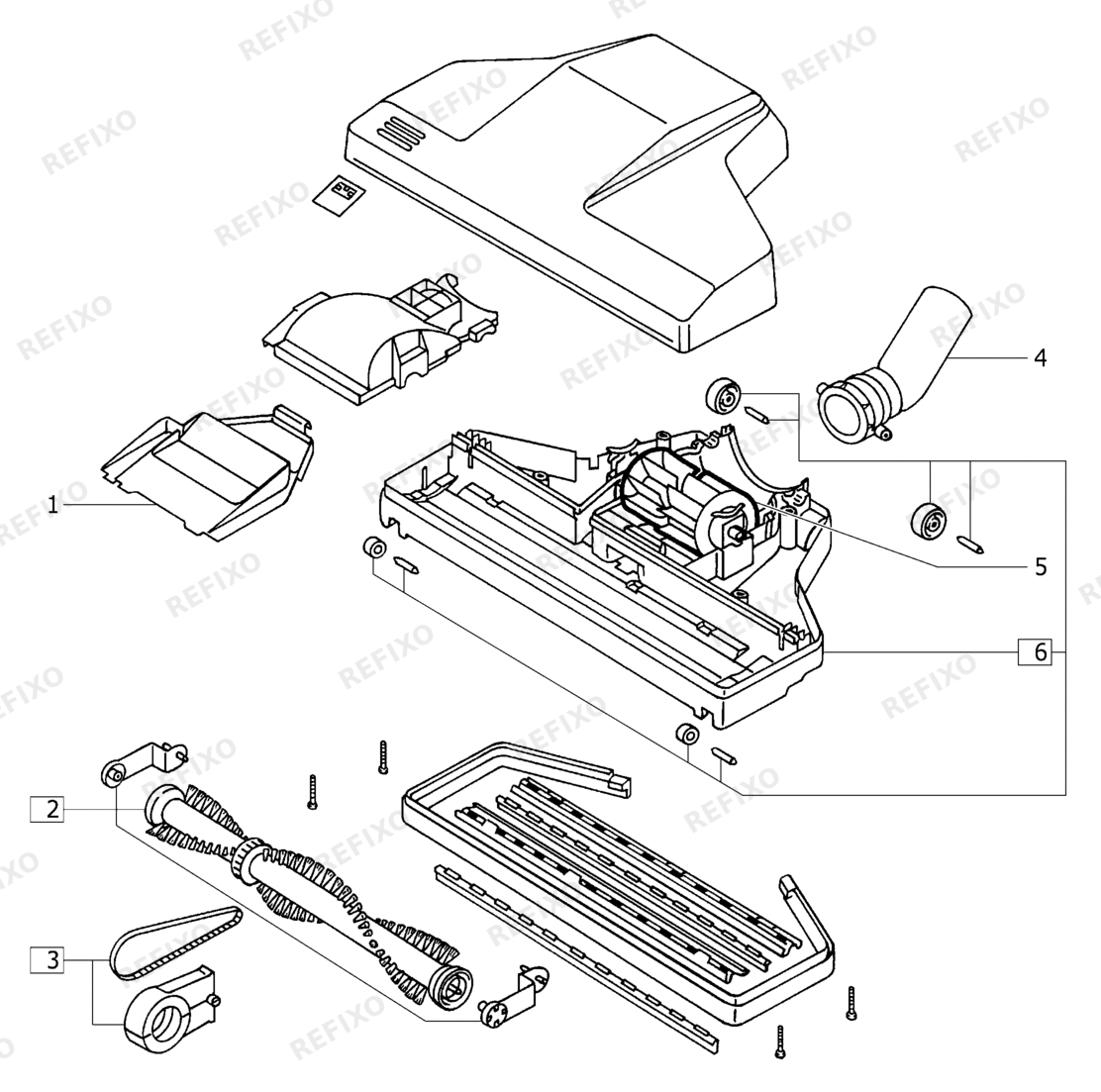 Festool Turbinen-Kombisaugbürste 450644 — схема запчастей