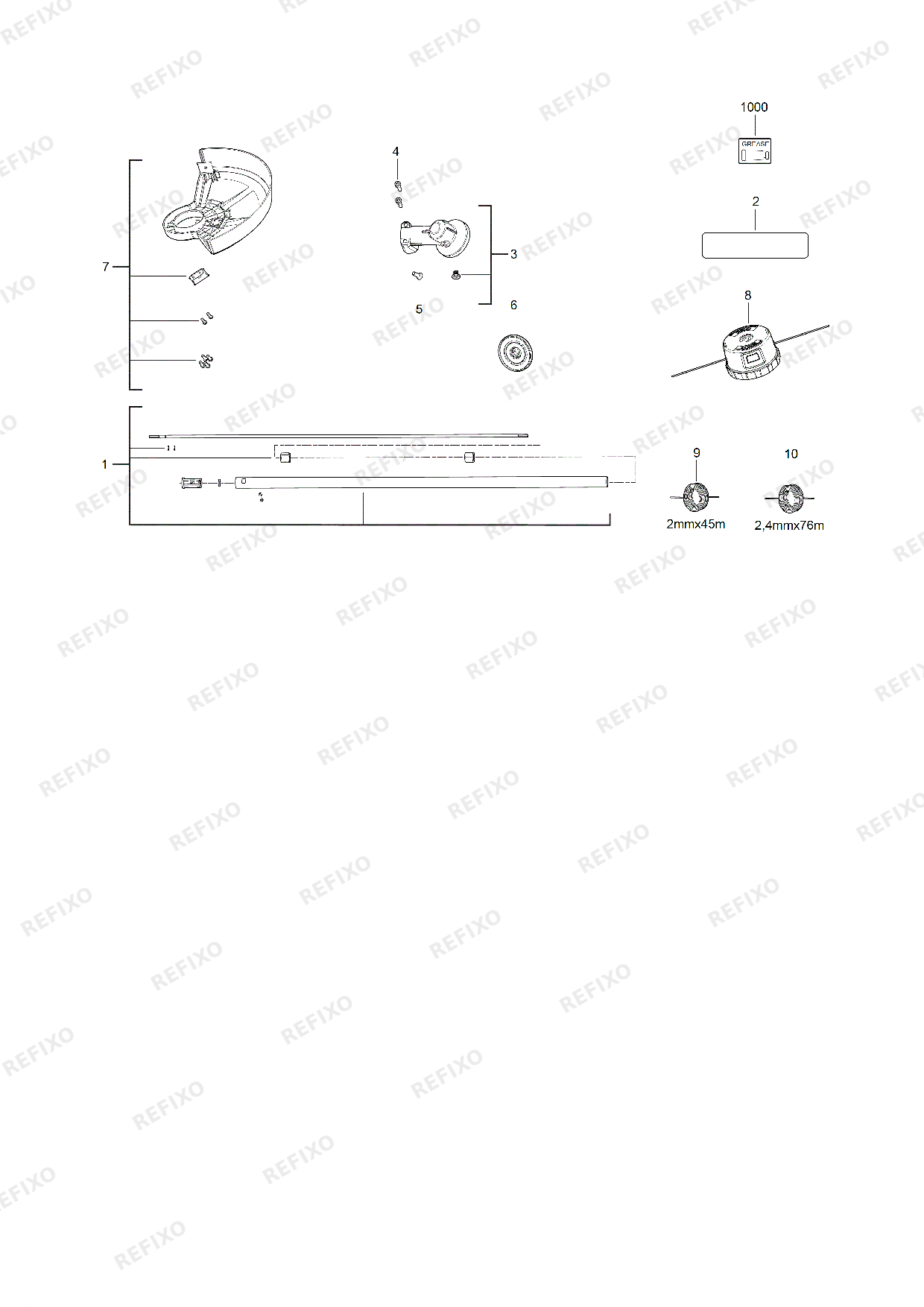 MILWAUKEE M18FOPH LTA 4932464955 4000469785 — схема запчастей