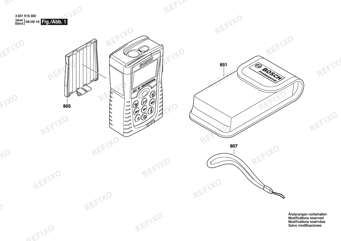 Bosch Entfernungsmesser DLE 40 | 006 - JP (3 601 K16 350) — схема запчастей