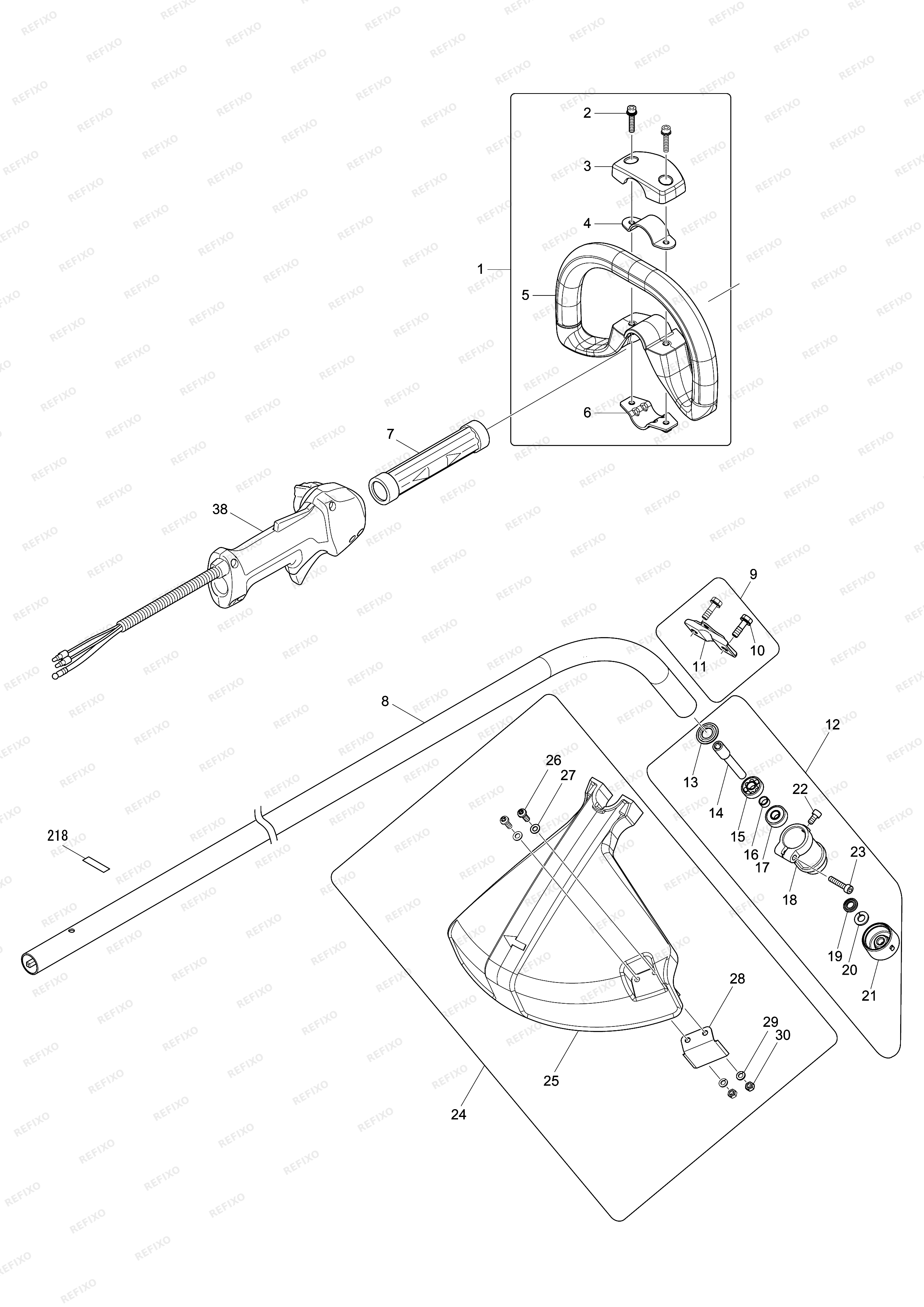 MAKITA ER2650LH — схема запчастей