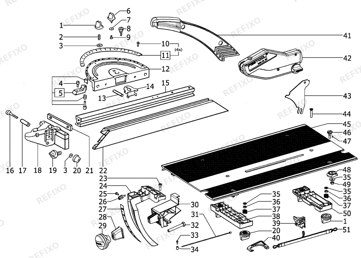 Festool Basis-TS 55 - Modulträger 493955 — схема запчастей
