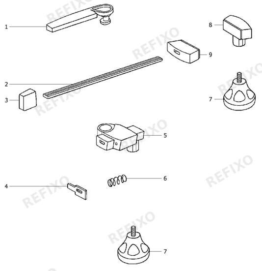 Festool MFT-SP - Spannelemente 488030 — схема запчастей