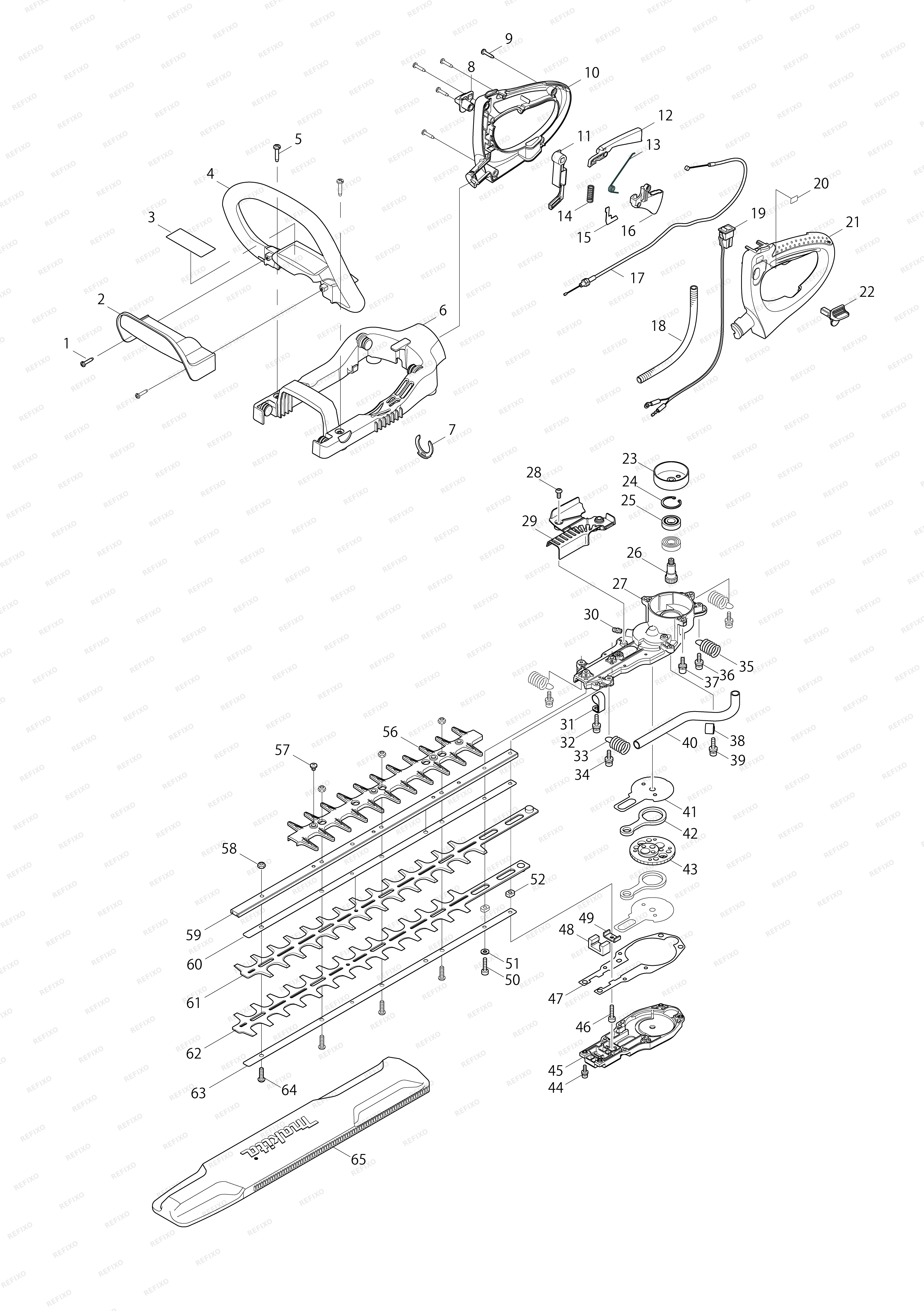 MAKITA EH5000W — схема запчастей