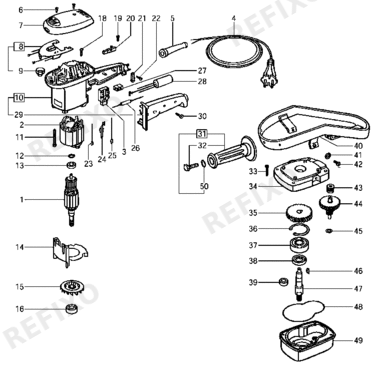Festool RW 900 E - Rührwerk 485829 — схема запчастей