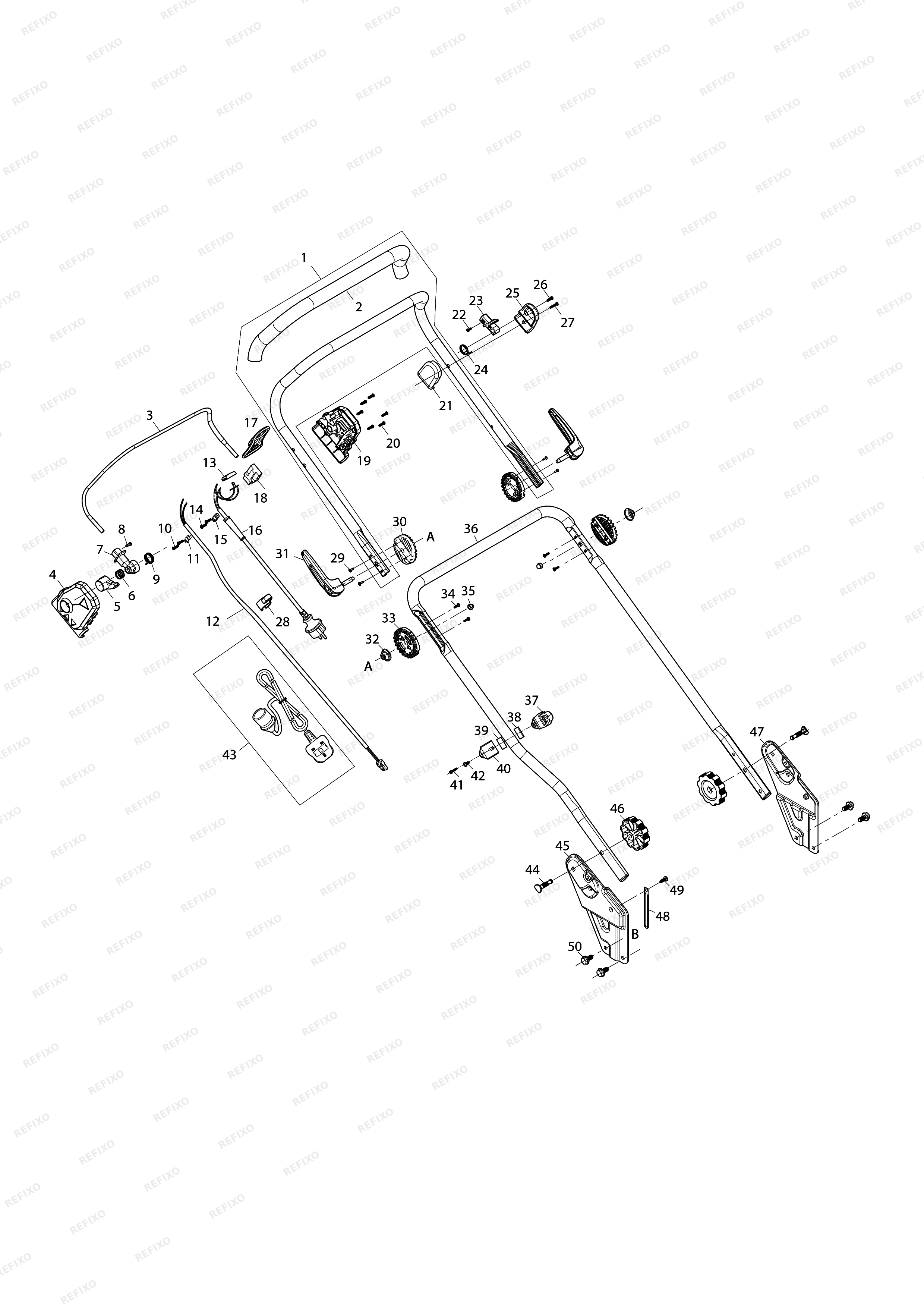 MAKITA EM411 — схема запчастей