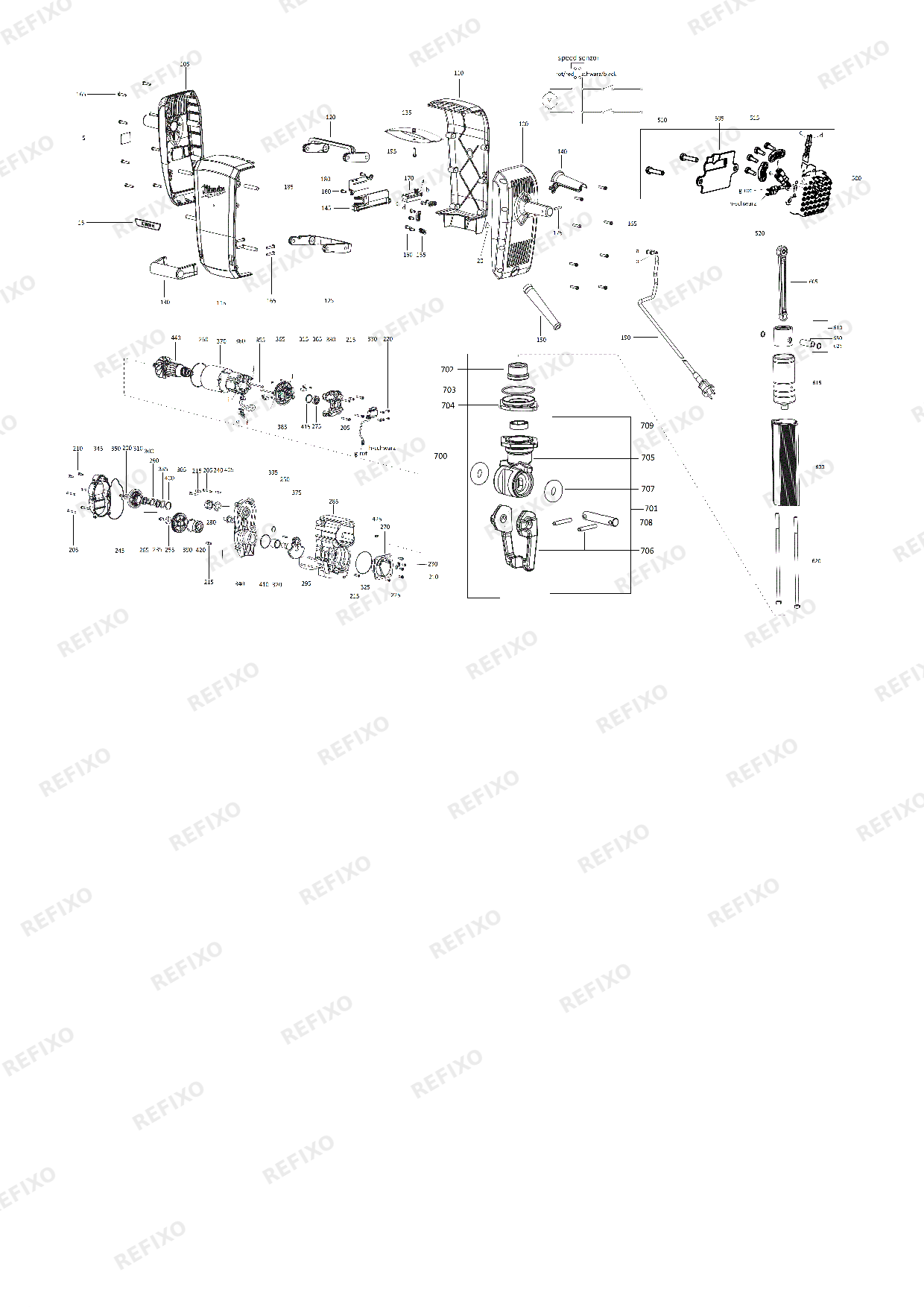 MILWAUKEE K2000H 4933459604 4000463407 — схема запчастей