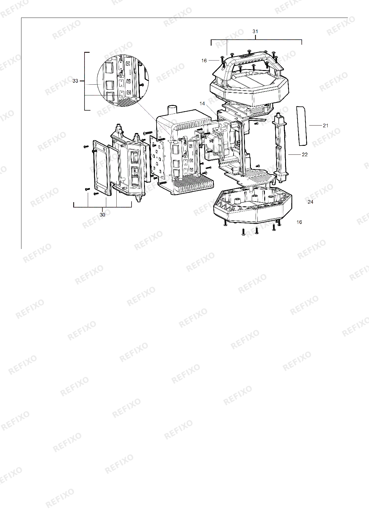 MILWAUKEE M18AL 0 4932430392 4000446635 — схема запчастей