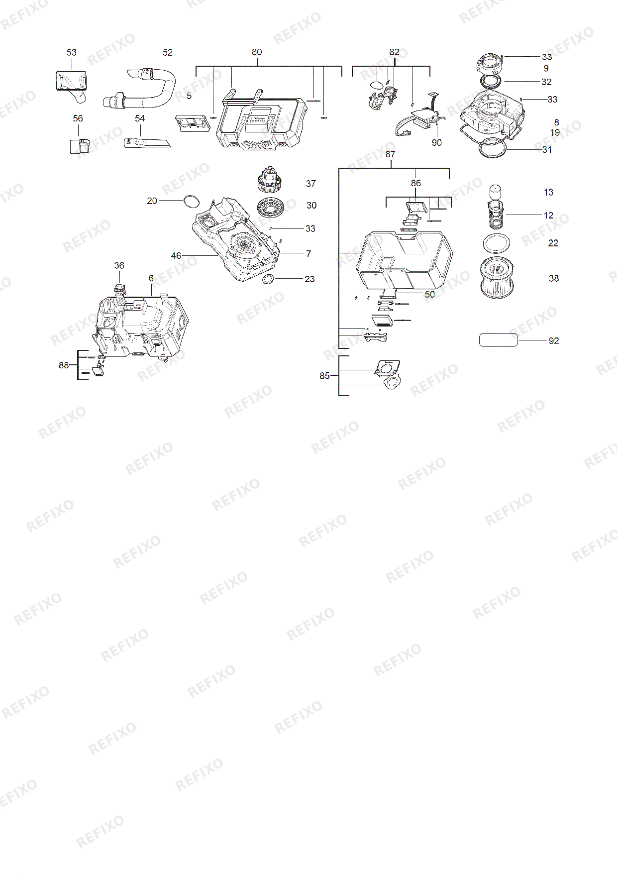 MILWAUKEE M12FVCL 0 4933478186 4000477648 — схема запчастей
