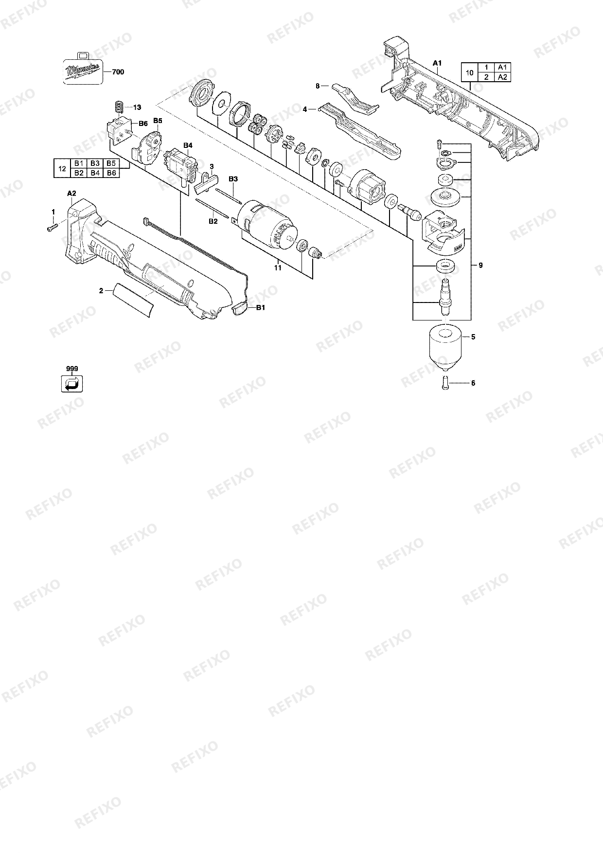 MILWAUKEE C18RAD 0 4933427189 4000427205 — схема запчастей
