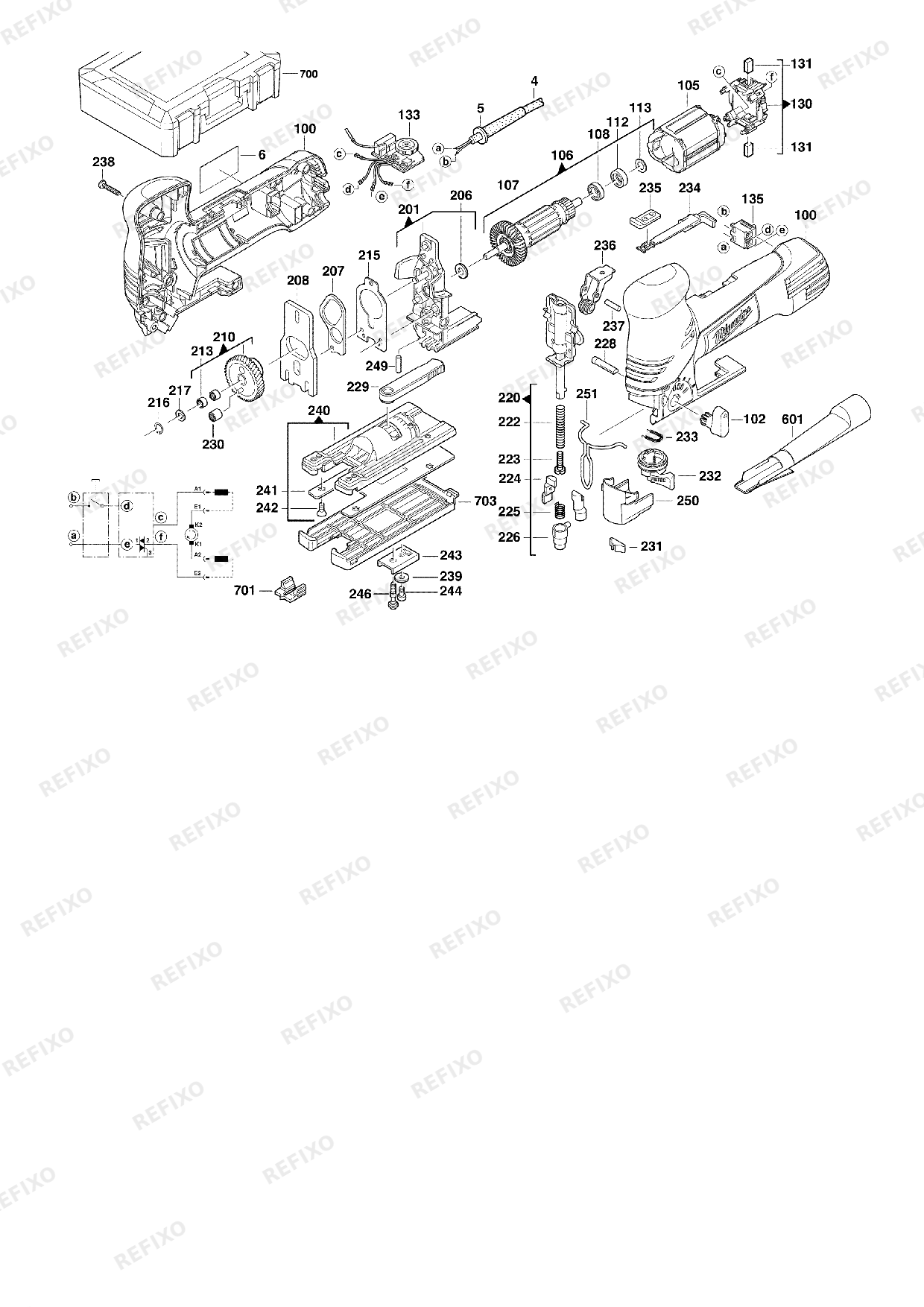 MILWAUKEE JS120X 4933381680 4000381681 — схема запчастей