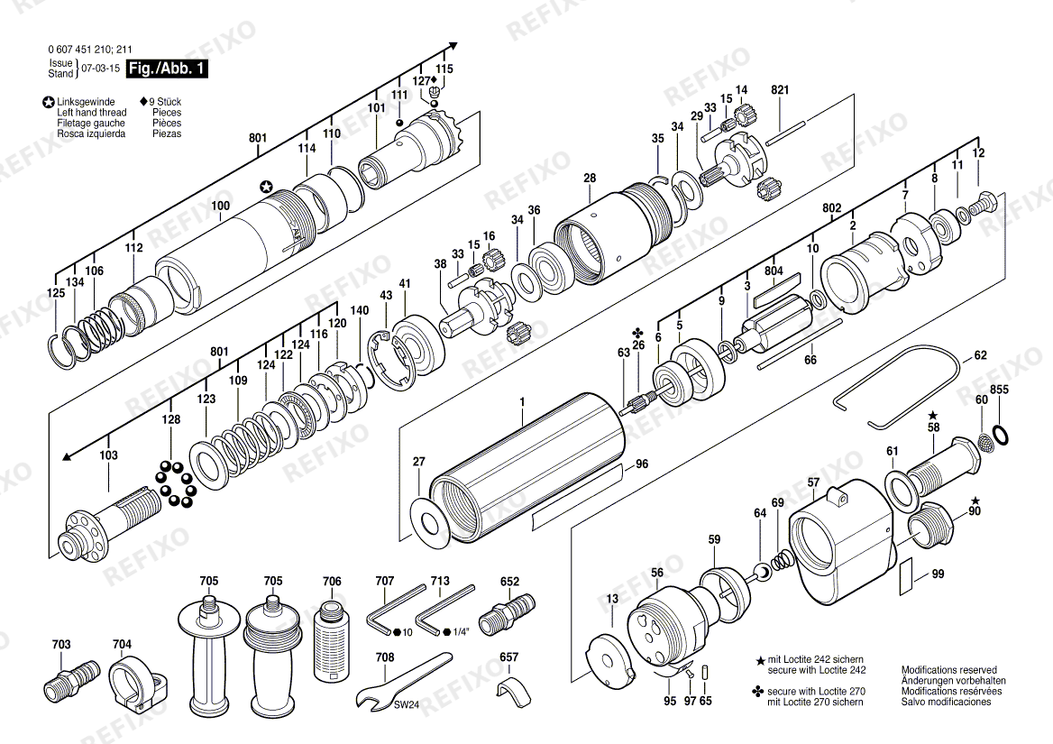 Bosch Pw- шуруповёрт -Ind 370 WATT-SERIE (0 607 451 211) — схема запчастей