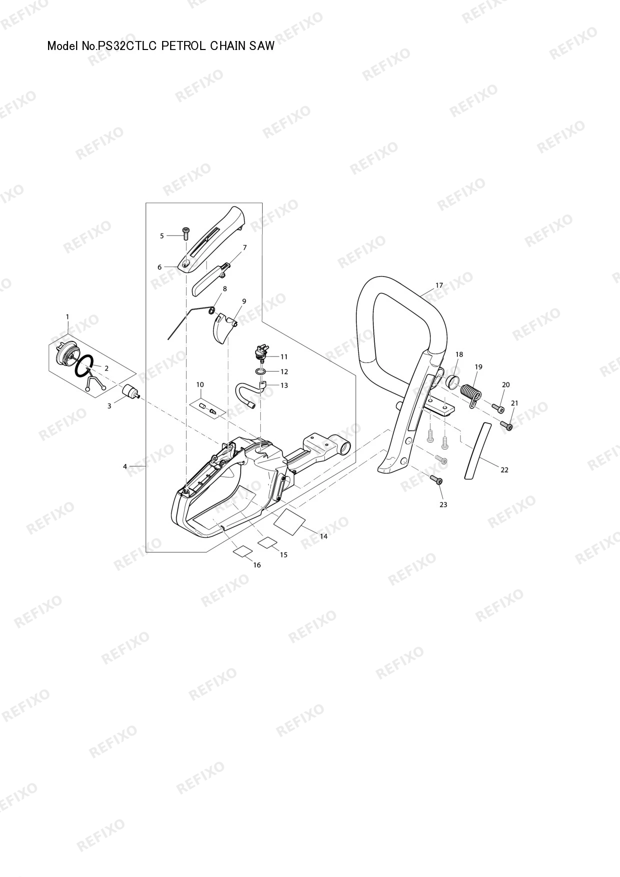 MAKITA PS 32CTLC — схема запчастей