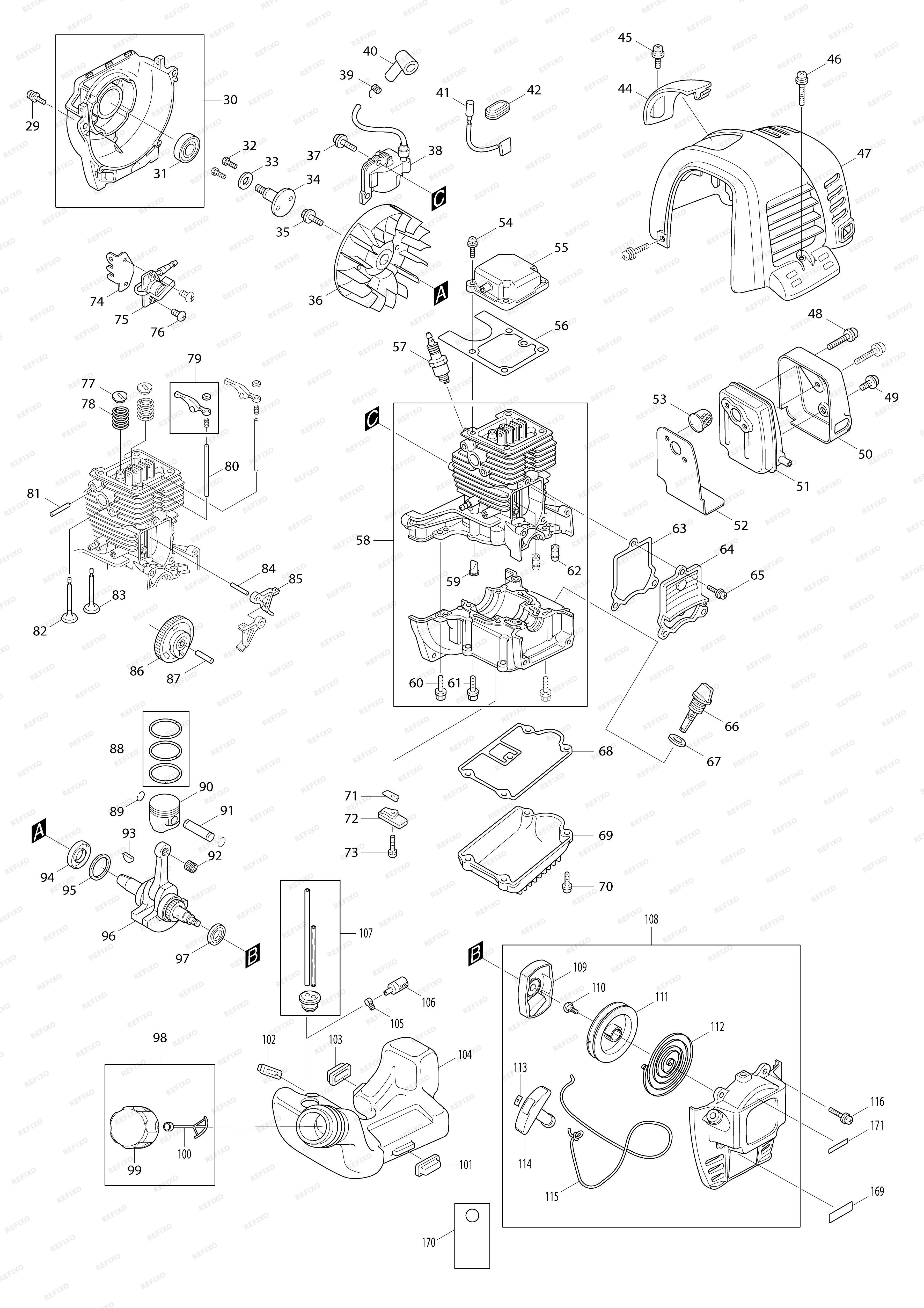 MAKITA EW1060H — схема запчастей
