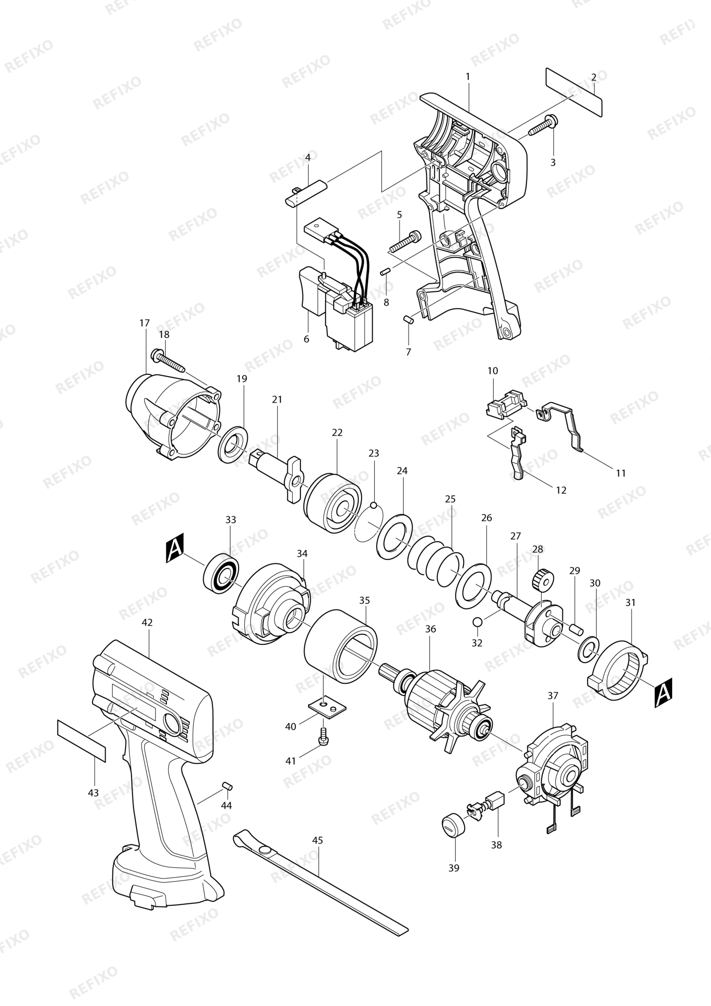 MAKITA 6918D — схема запчастей