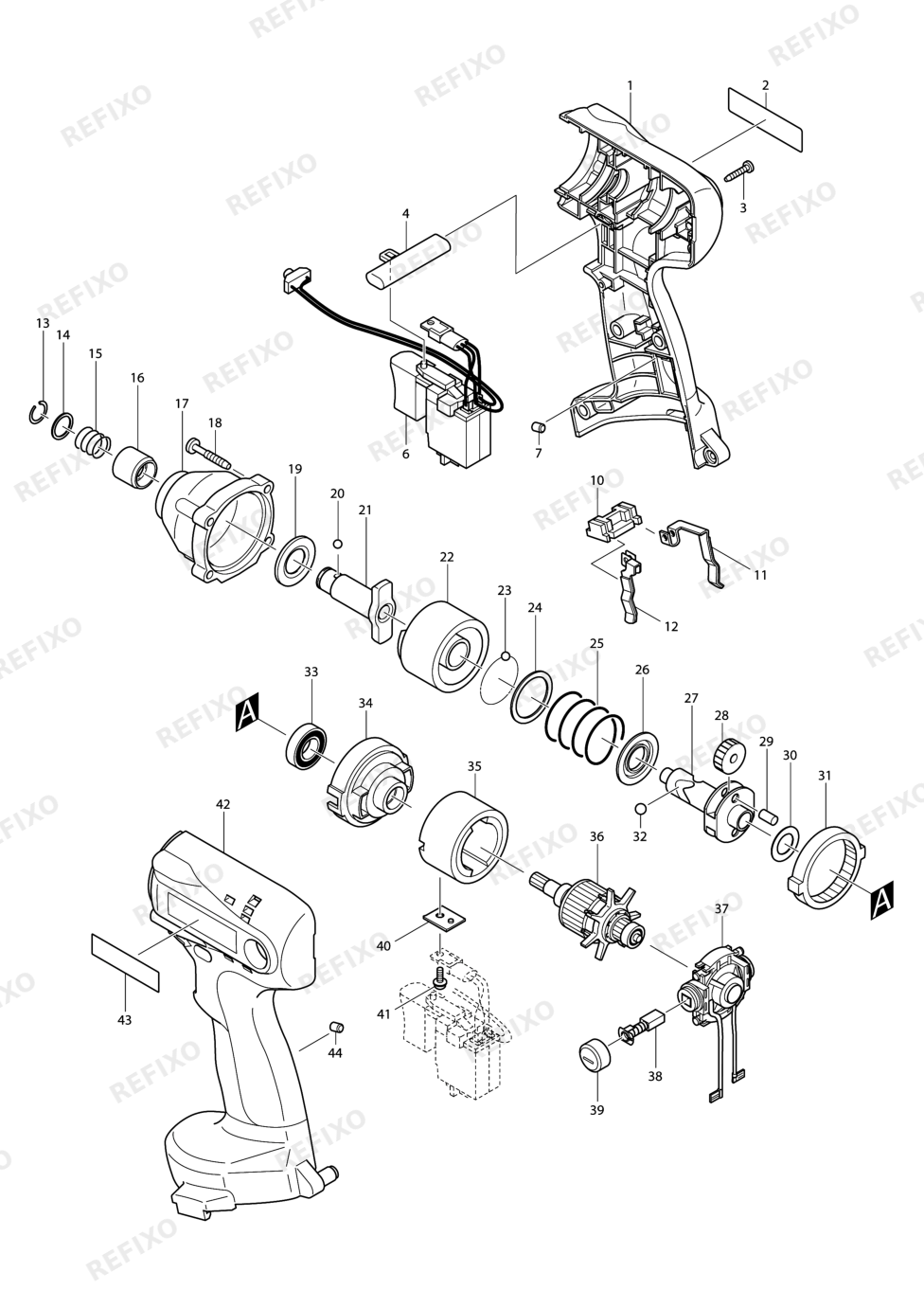 MAKITA 6932FD — схема запчастей