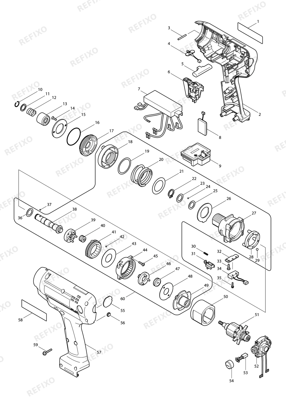 MAKITA BFT120F — схема запчастей