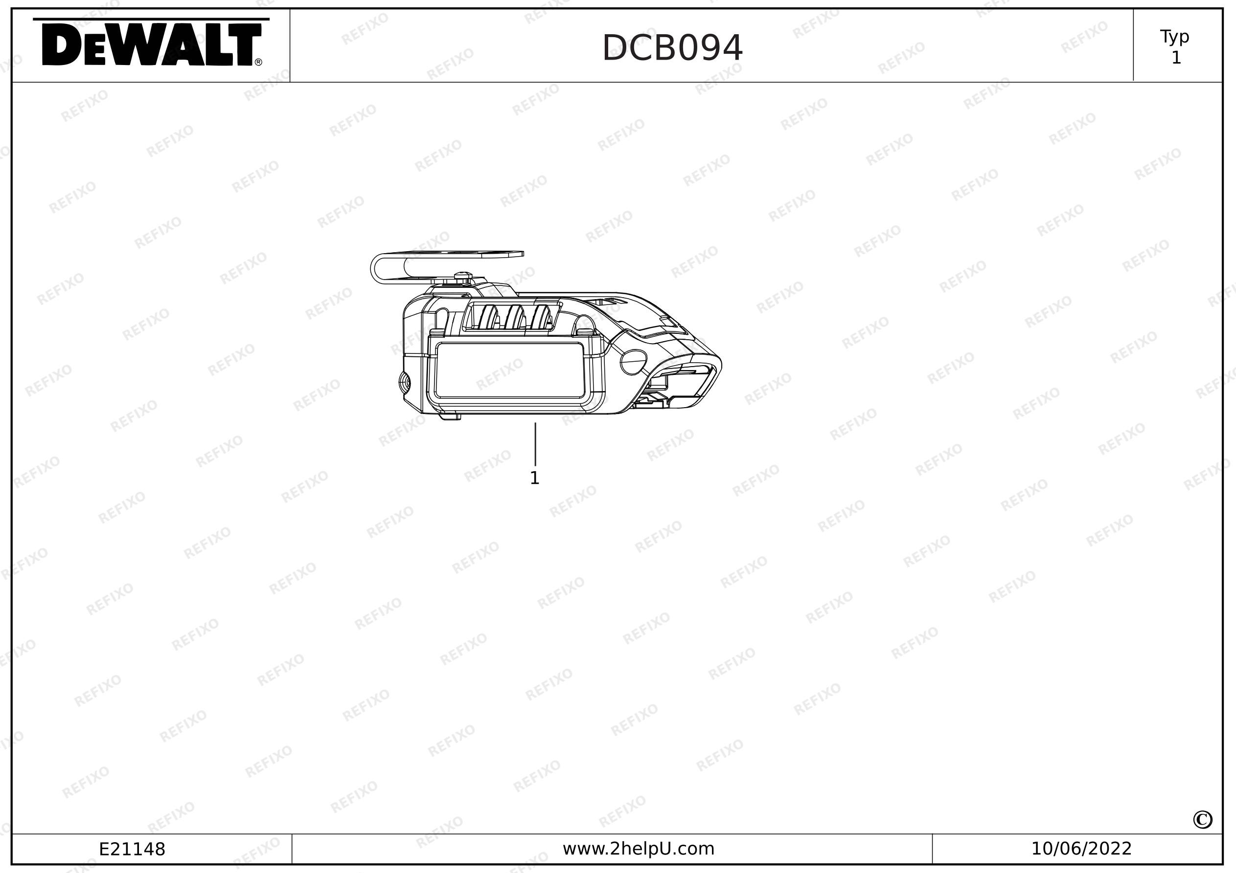 DeWalt АДАПТЕР DCB094 — схема запчастей