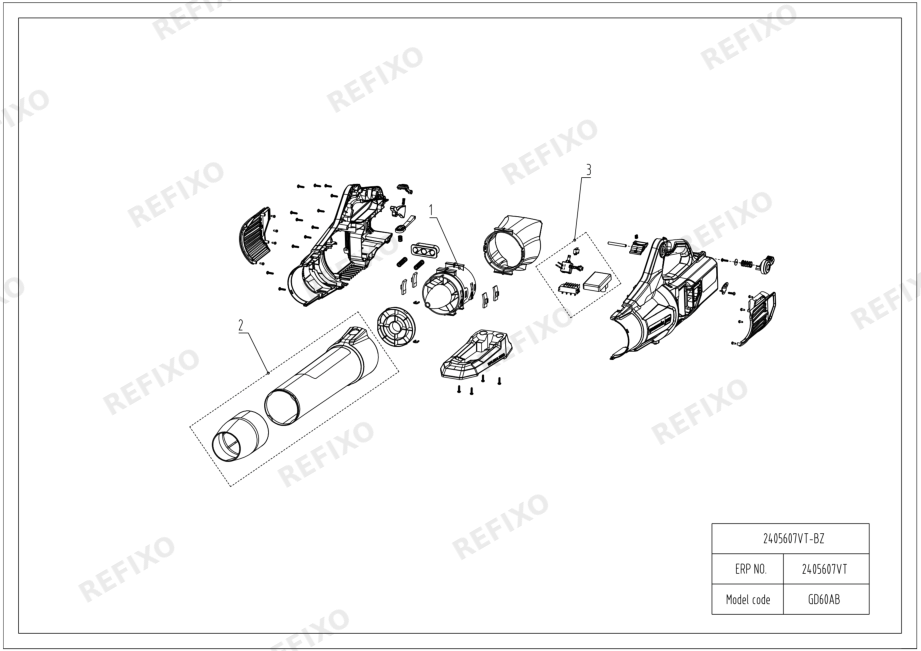 Greenworks 2405607VT-Exploded view-更新-2.5 — схема запчастей