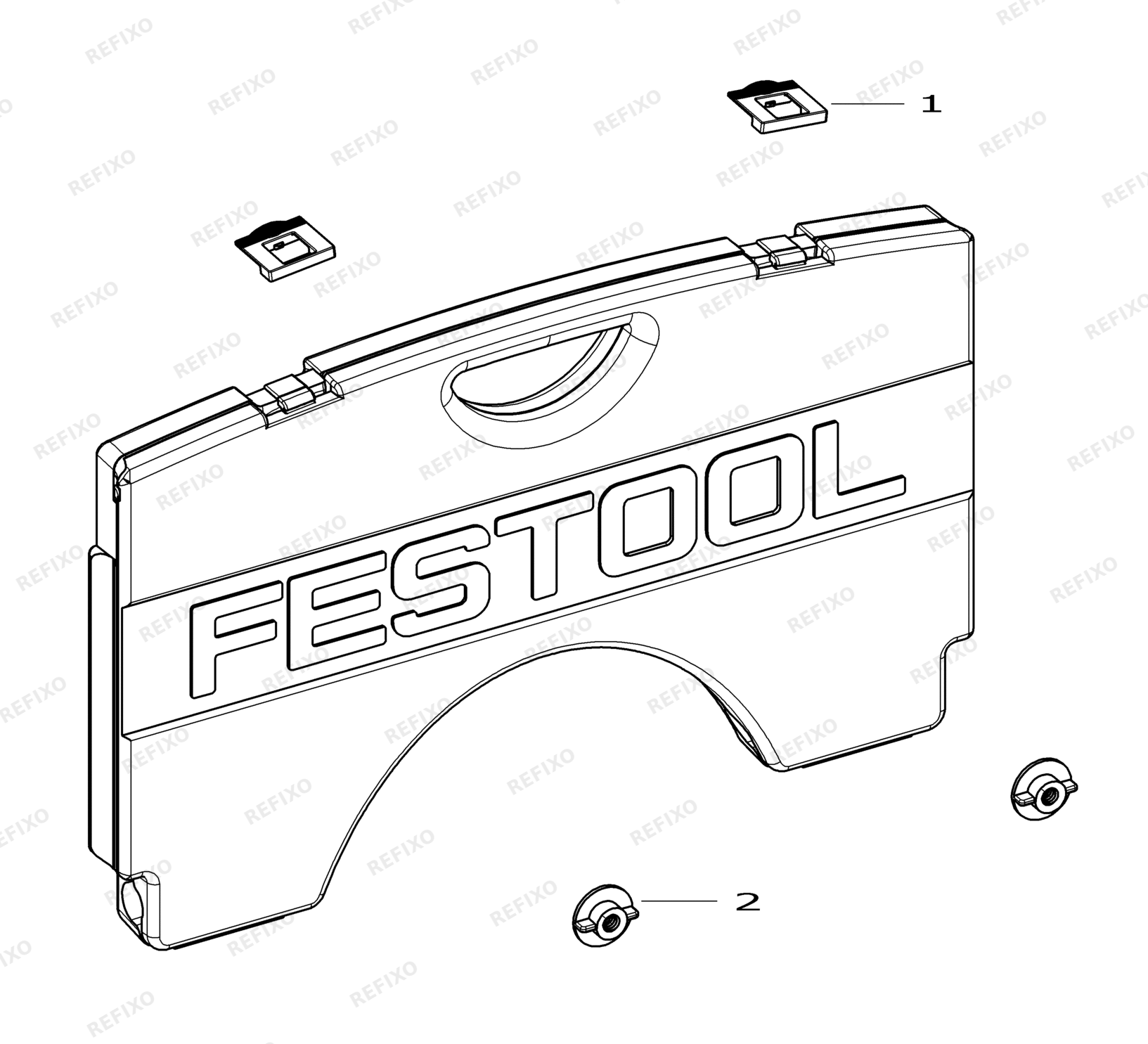 Festool SÄGEBLATTGARAGE SGA 492228 — схема запчастей