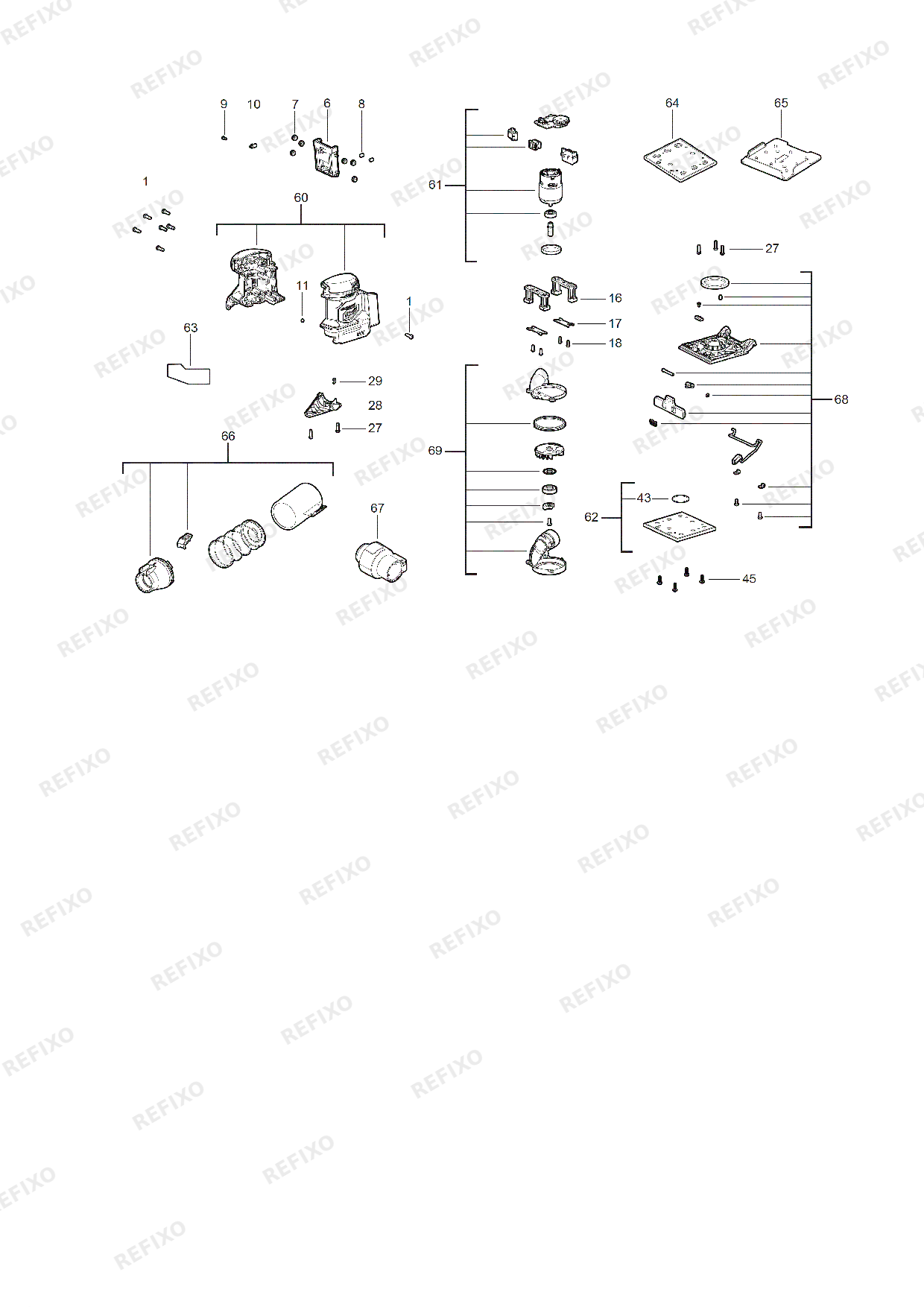 MILWAUKEE M18BQSS 0 4933479966 4000491411 — схема запчастей