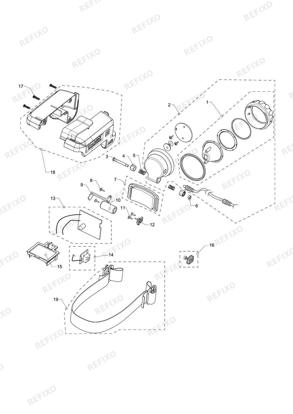 MAKITA DML800 — схема запчастей
