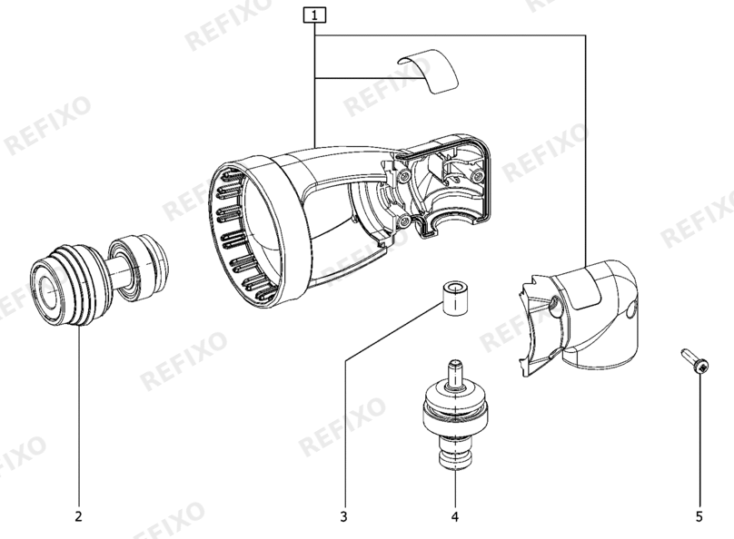 Festool XS-AS - Winkelvorsatz 496997 — схема запчастей