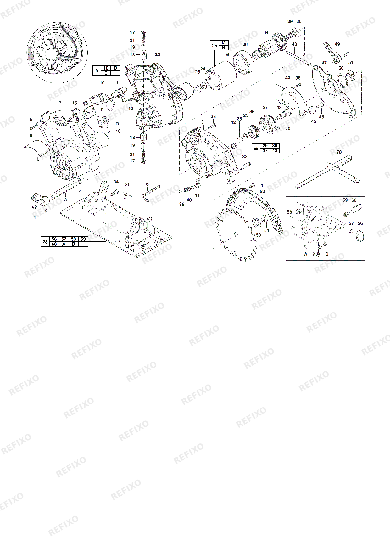 MILWAUKEE HD18CS 0 4933419134 4000411181 — схема запчастей