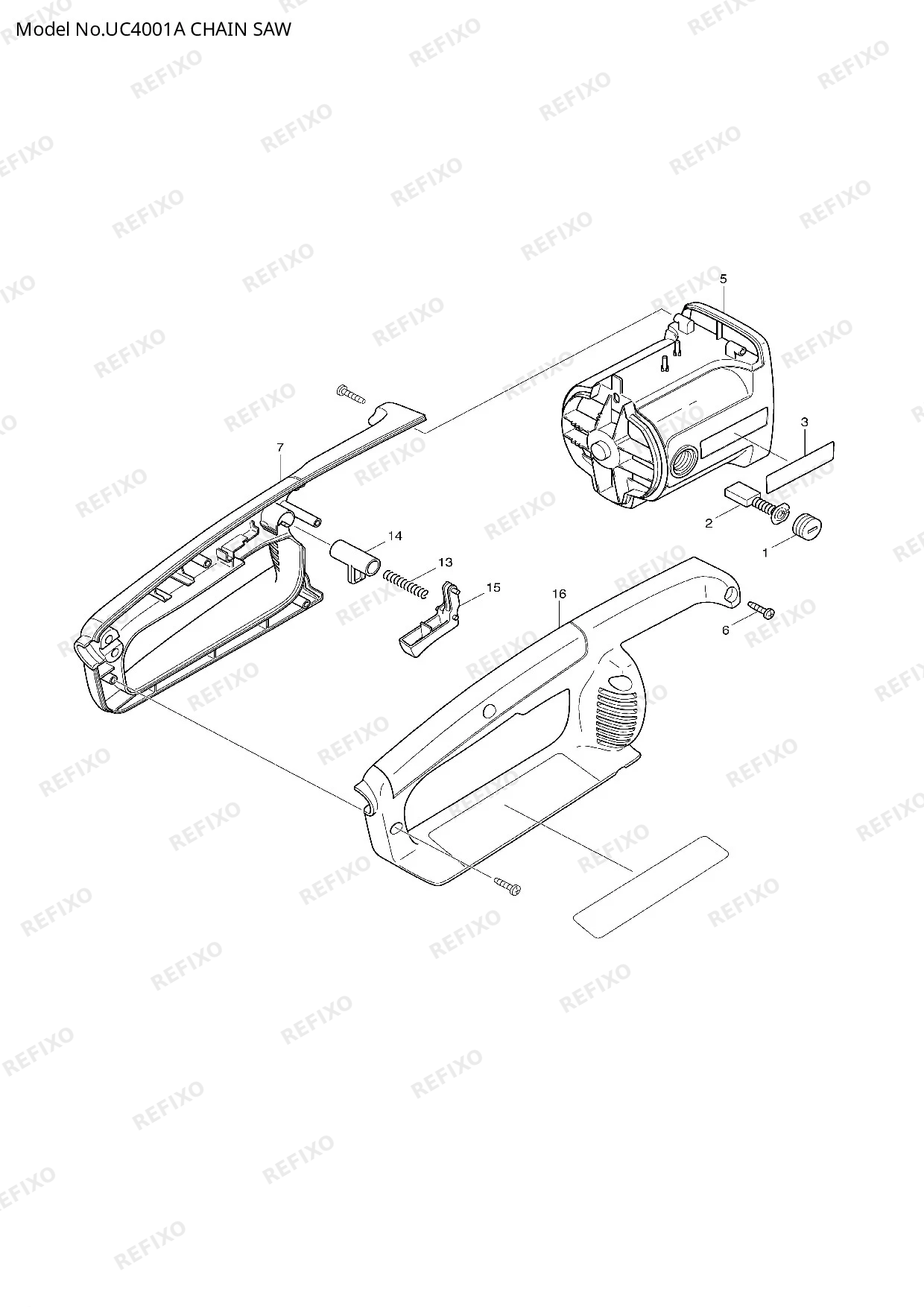 MAKITA UC4001A — схема запчастей