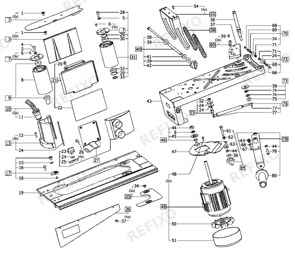 Festool CMB 120 - Bandschleifmodul 490124 — схема запчастей