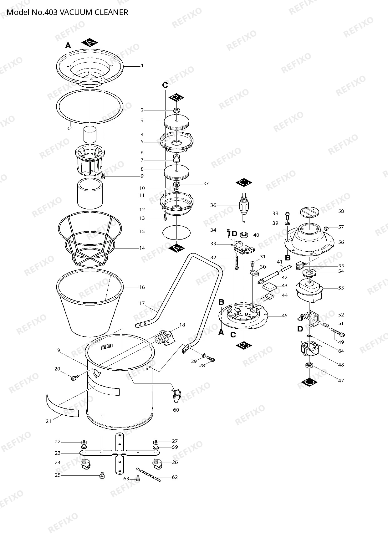 MAKITA 403 — схема запчастей