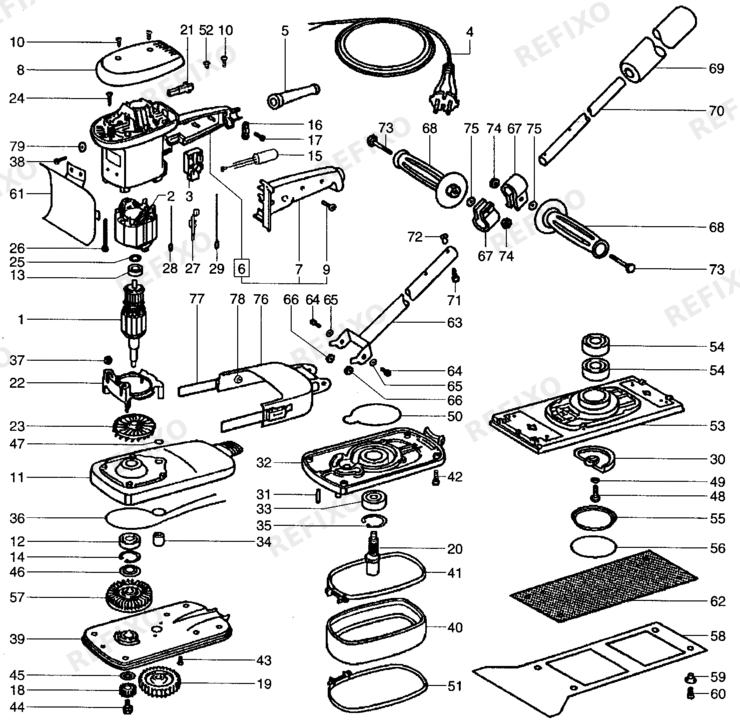 Festool TPE-RS1 - Teppichentferner 489914 — схема запчастей