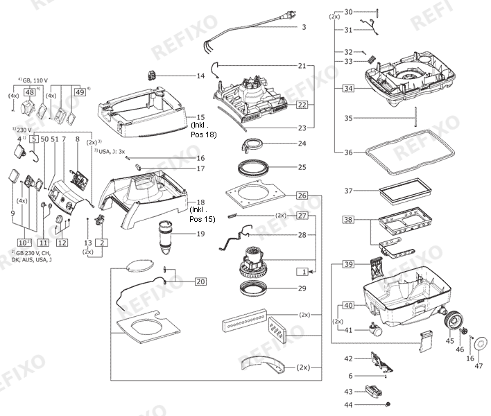 Festool CTL MINI - Absaugmobil - Absauggerät 583355 — схема запчастей